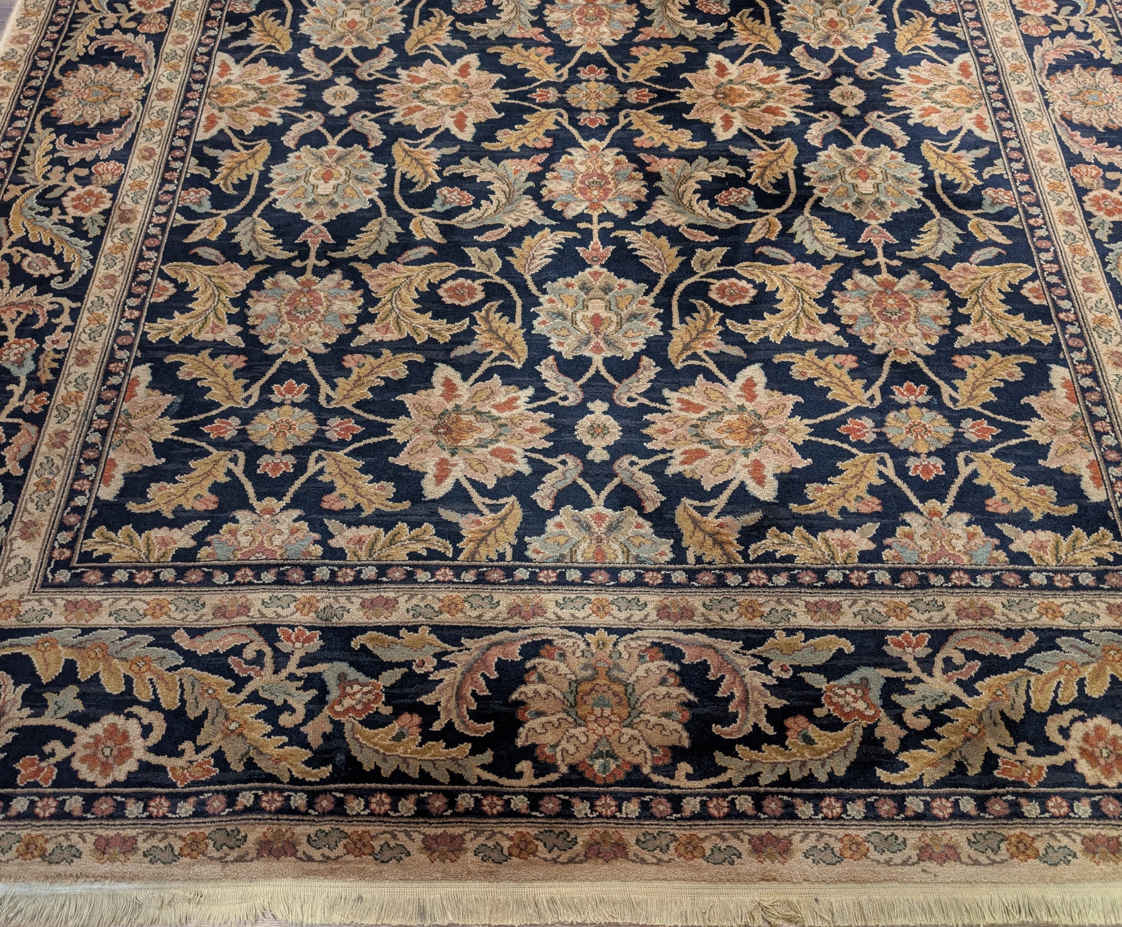 Karastan Rug 8.8 x 10 Antique Legends Agra Black Wool Carpet - Jewel Rugs