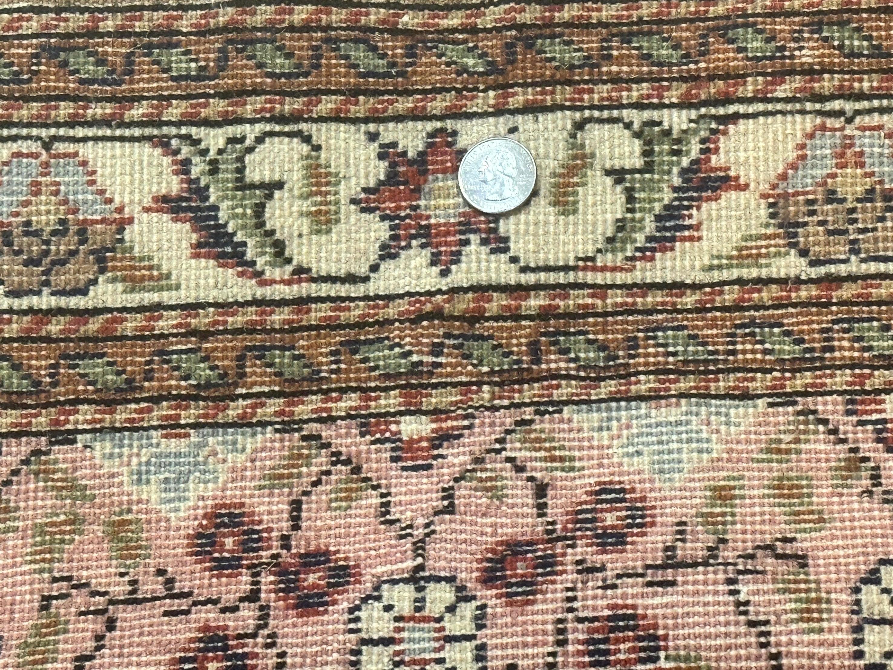 Turkish Sivas Rug 3x4, Pink, Handmade, Wool, Vintage - Jewel Rugs