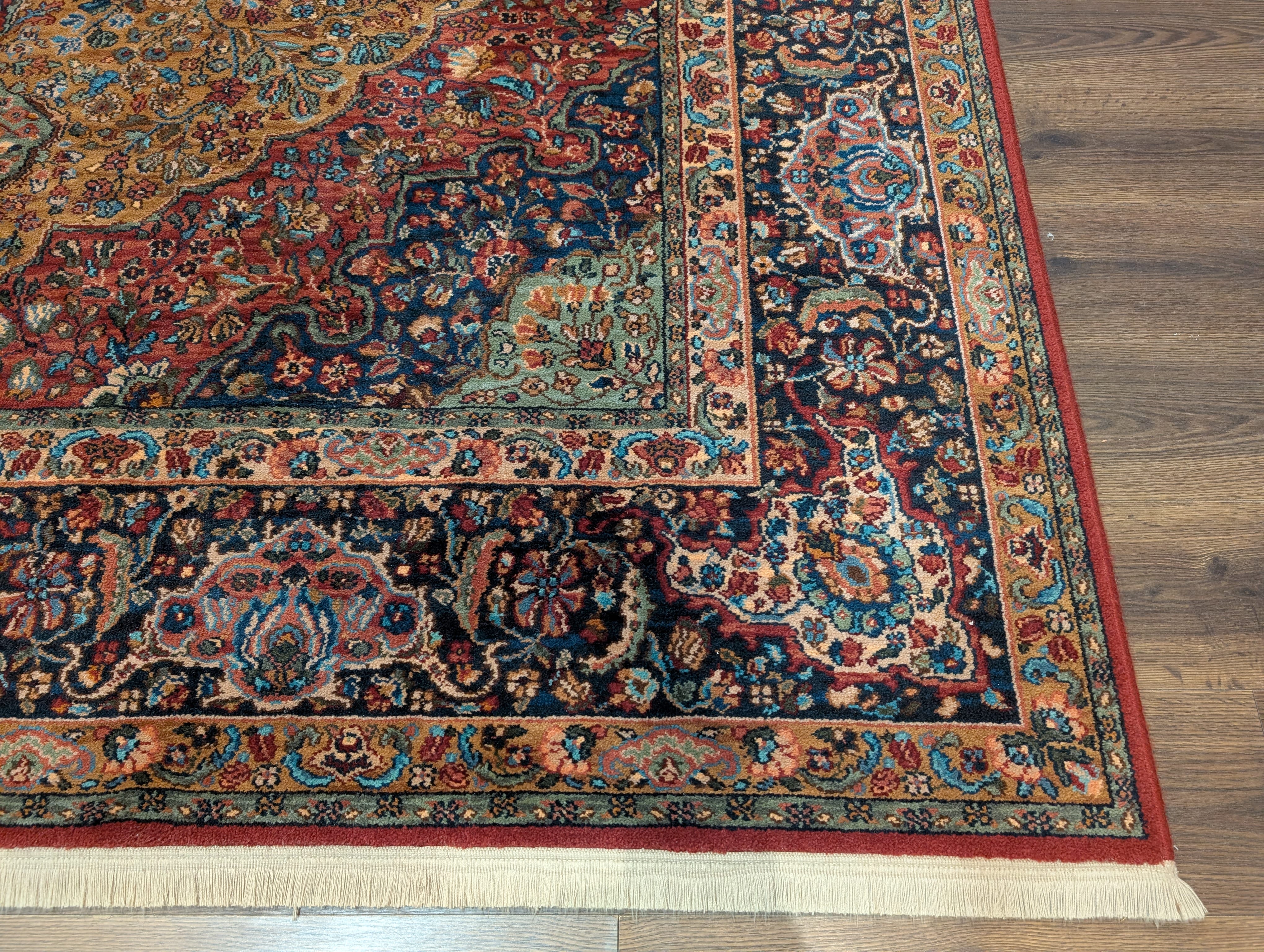 Karastan Rug 8.8 x 12 Medallion Kirman #700/718, Original 700 Series, Discontinued Vintage Wool Carpet - Jewel Rugs