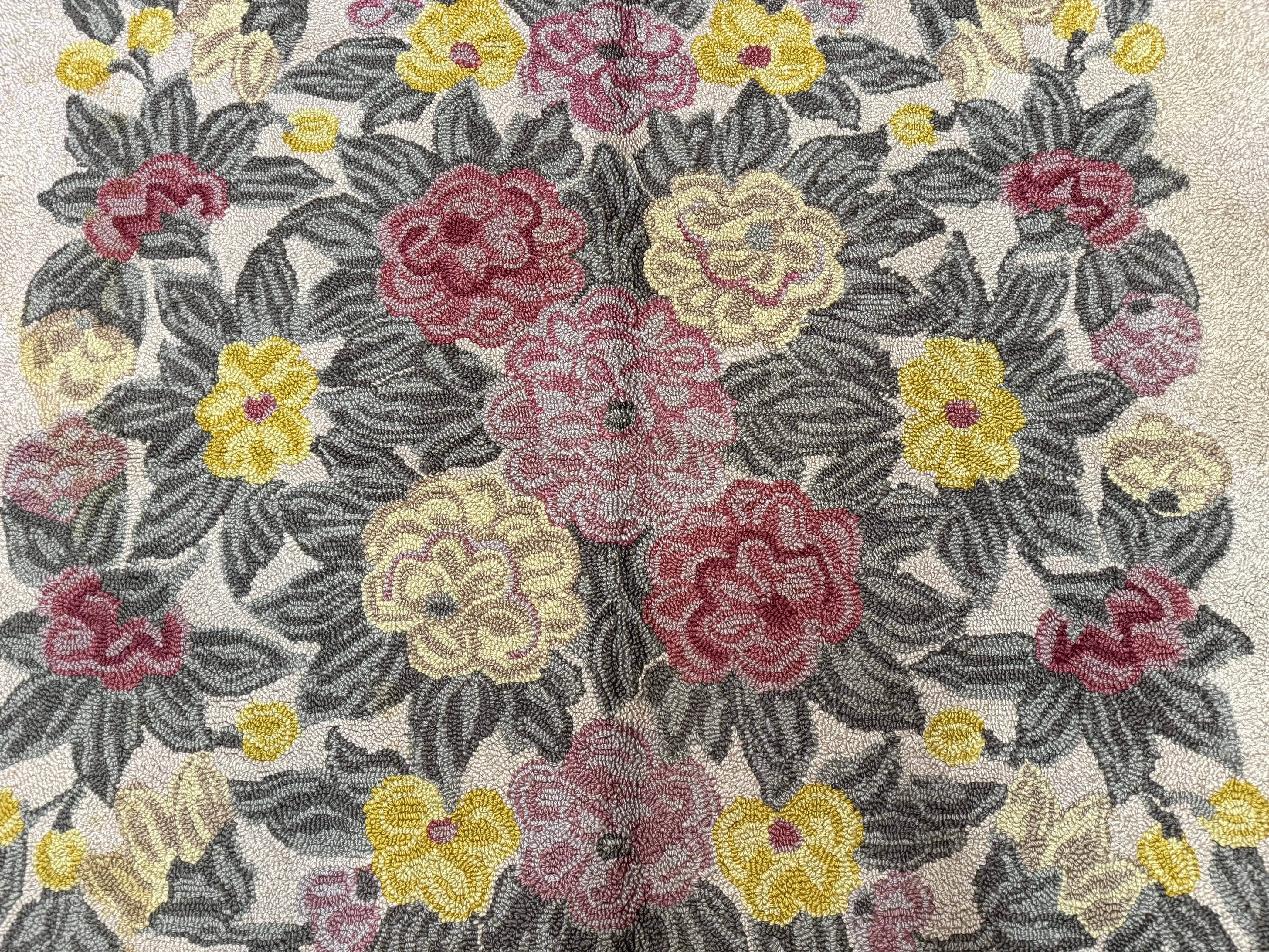 Palace Size American Hooked Rug 11x20 Aubusson Style Ivory - Jewel Rugs