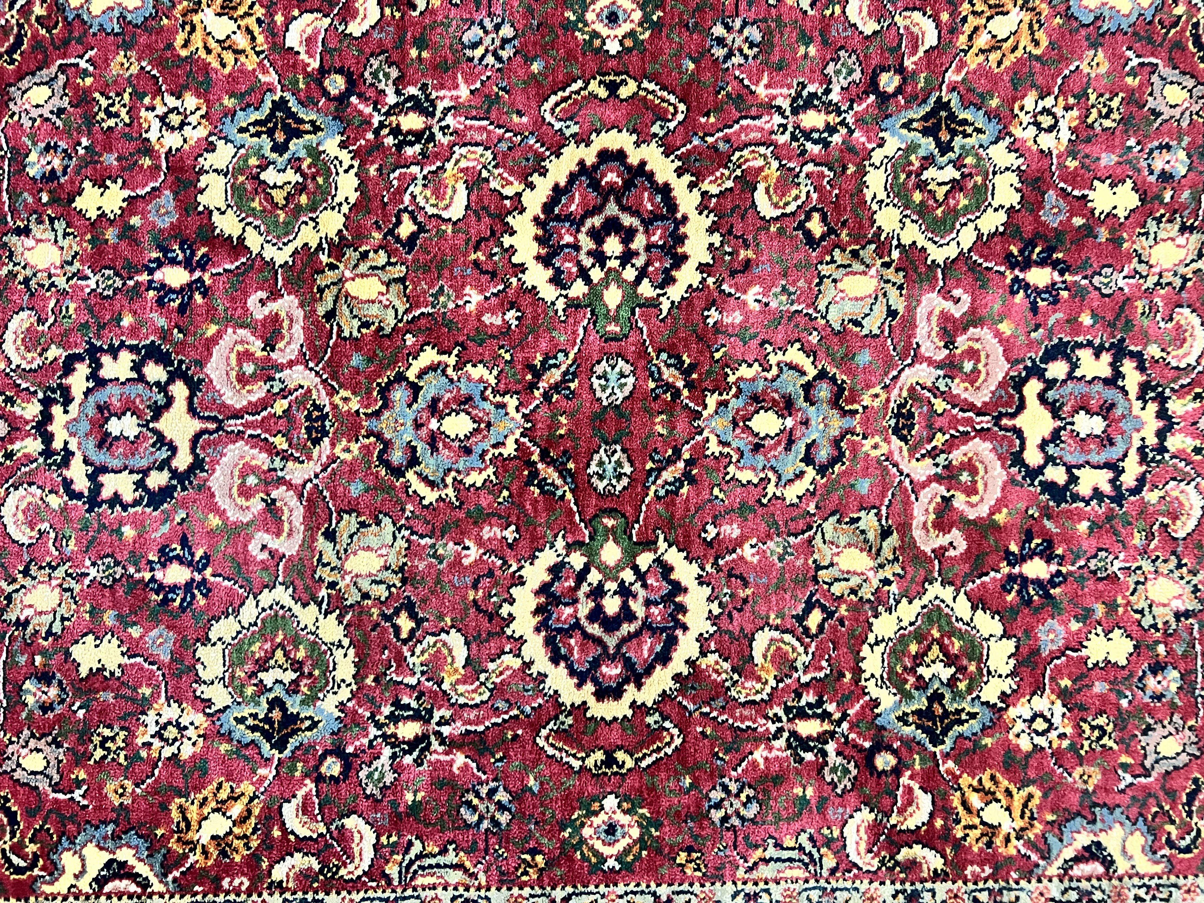 Karastan Rug 4x6, Williamsburg Herati #558, Wool Karastan Carpet, Vintage Karastan Persian Area Rug, Wool Pile - Jewel Rugs