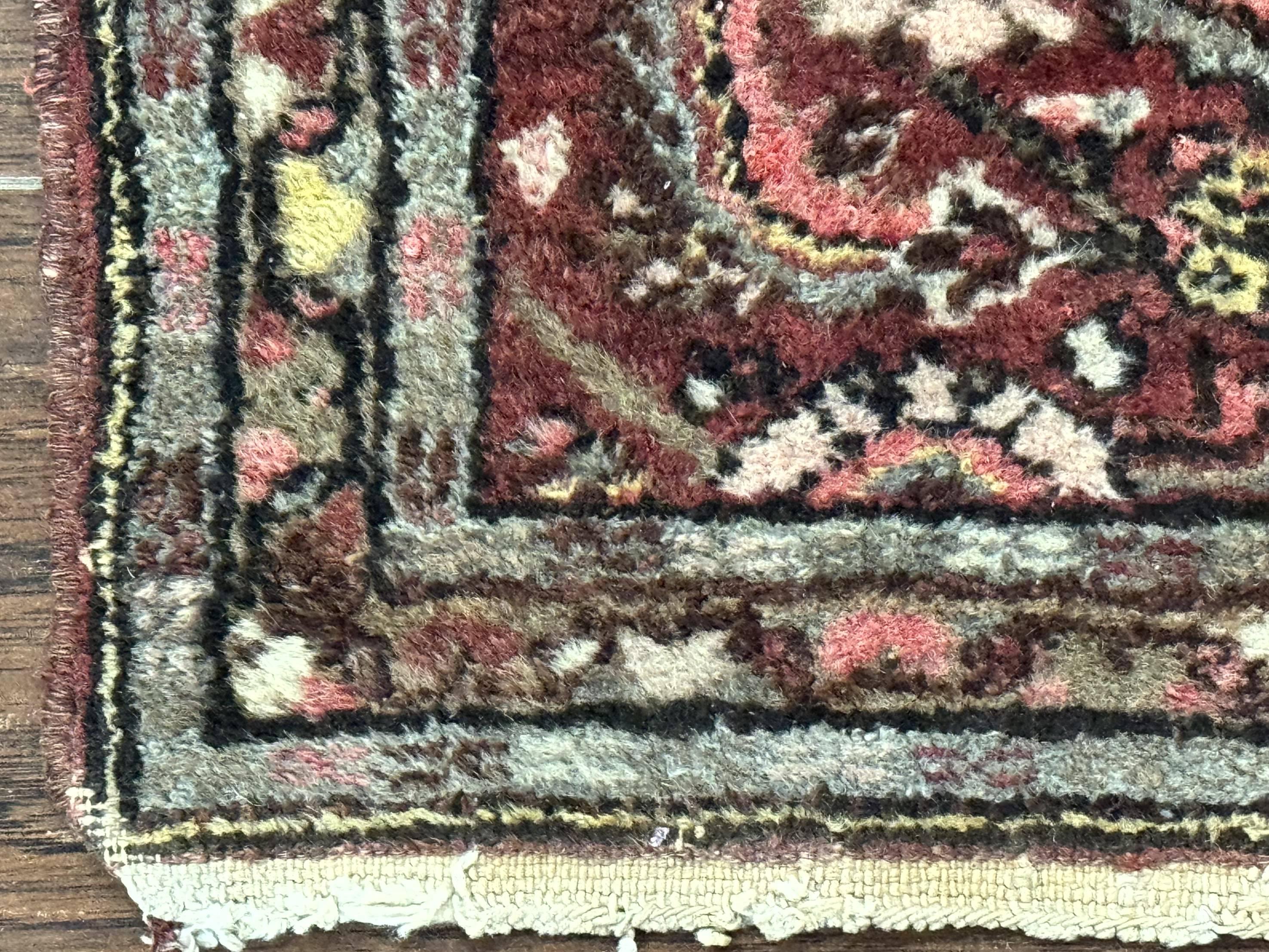 Small Persian Rug 2 x 2.5, Antique Tribal Rug, 1920s Persian Carpet, Wool Handmade - Jewel Rugs