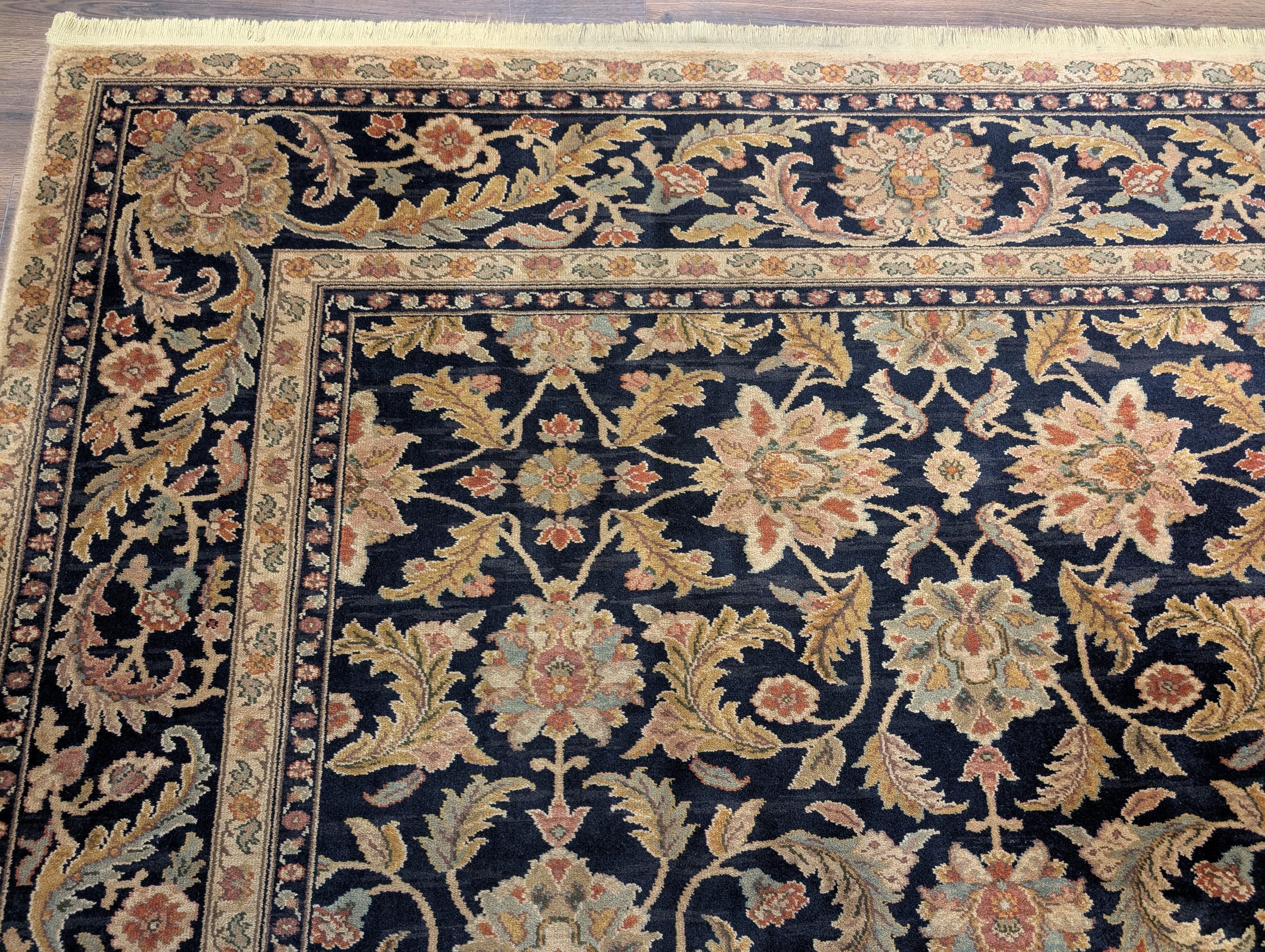 Karastan Rug 8.8 x 10 Antique Legends Agra Black Wool Carpet - Jewel Rugs