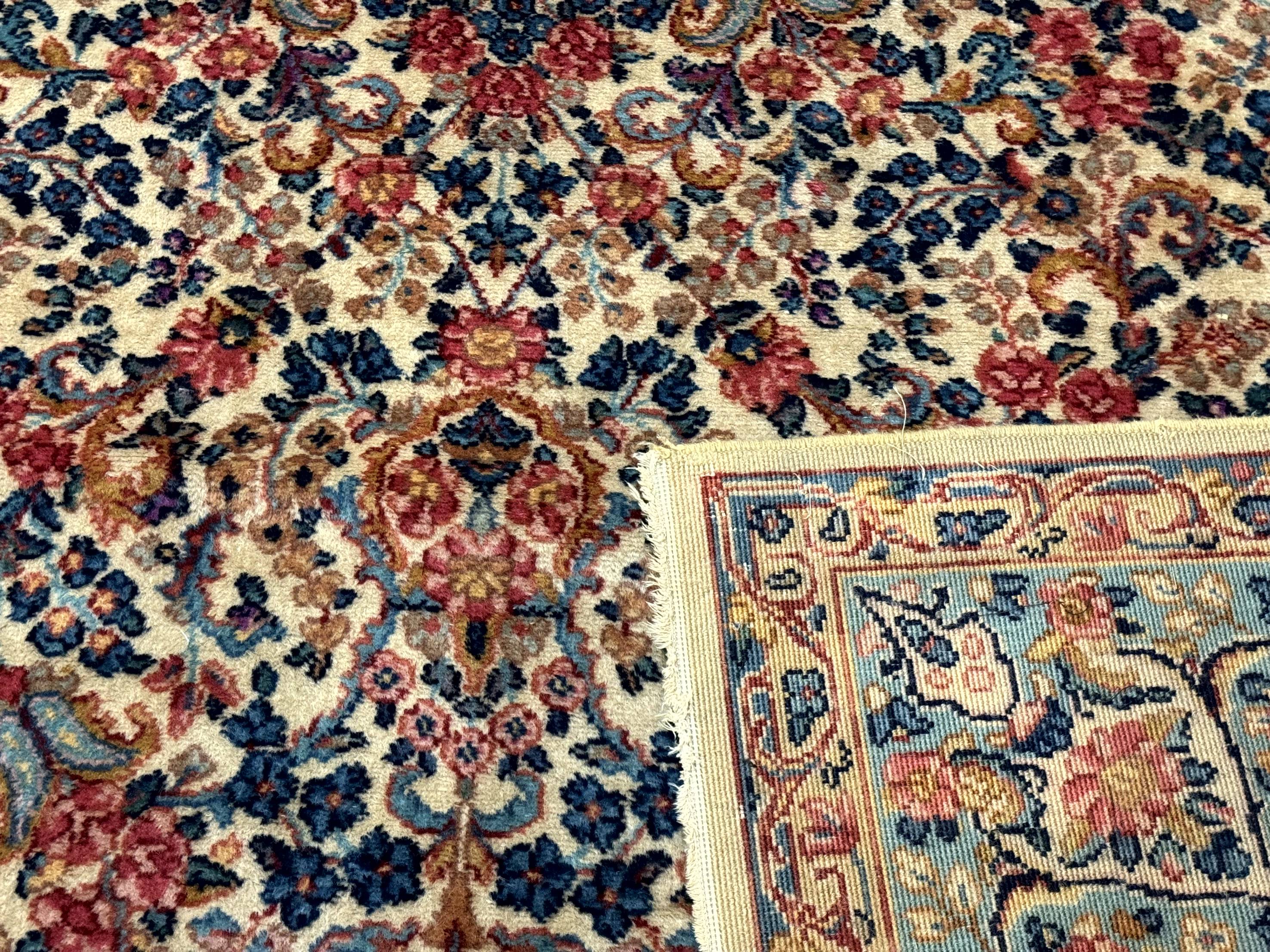 Antique Karastan Floral Kirman Rug 10x14, Wool Discontinued Karastan Carpet - Jewel Rugs