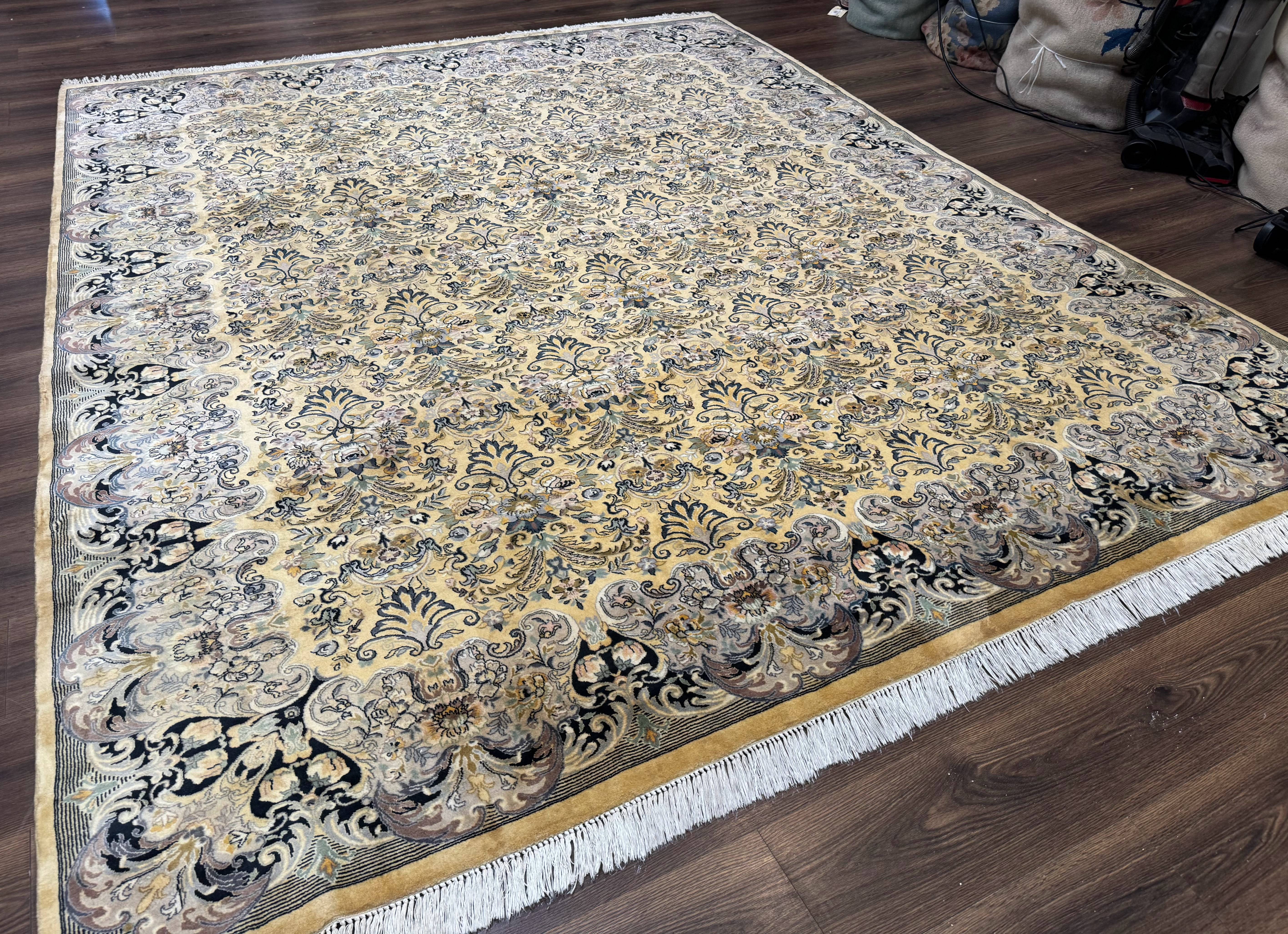 Pak Persian Rug 8x10, Allover Pattern, Fine 225 KPSI, Cream - Jewel Rugs