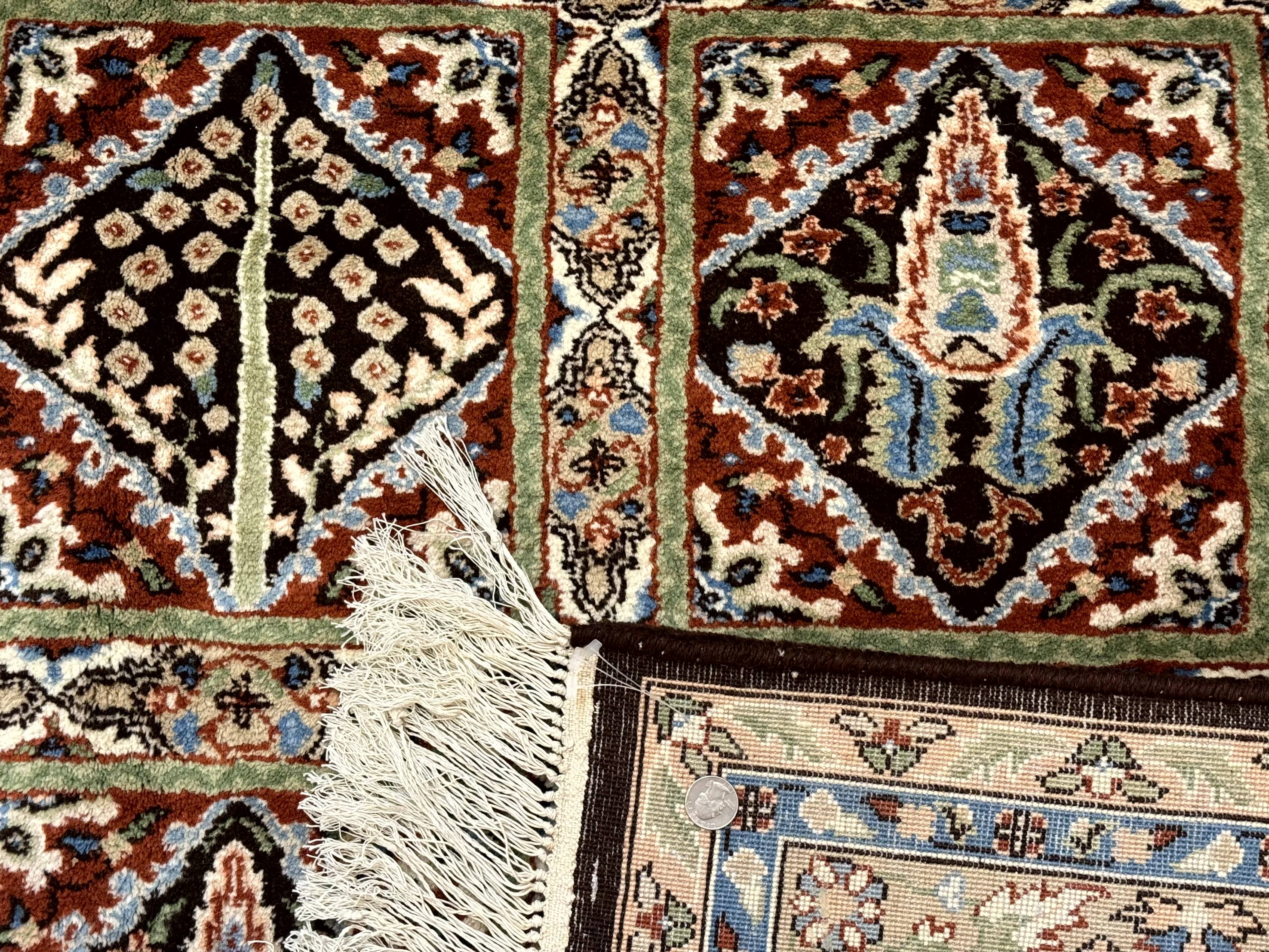 Sino Persian Rug 8x10, Panel Design, Brown, Multicolor, Wool, Cedar Trees - Jewel Rugs