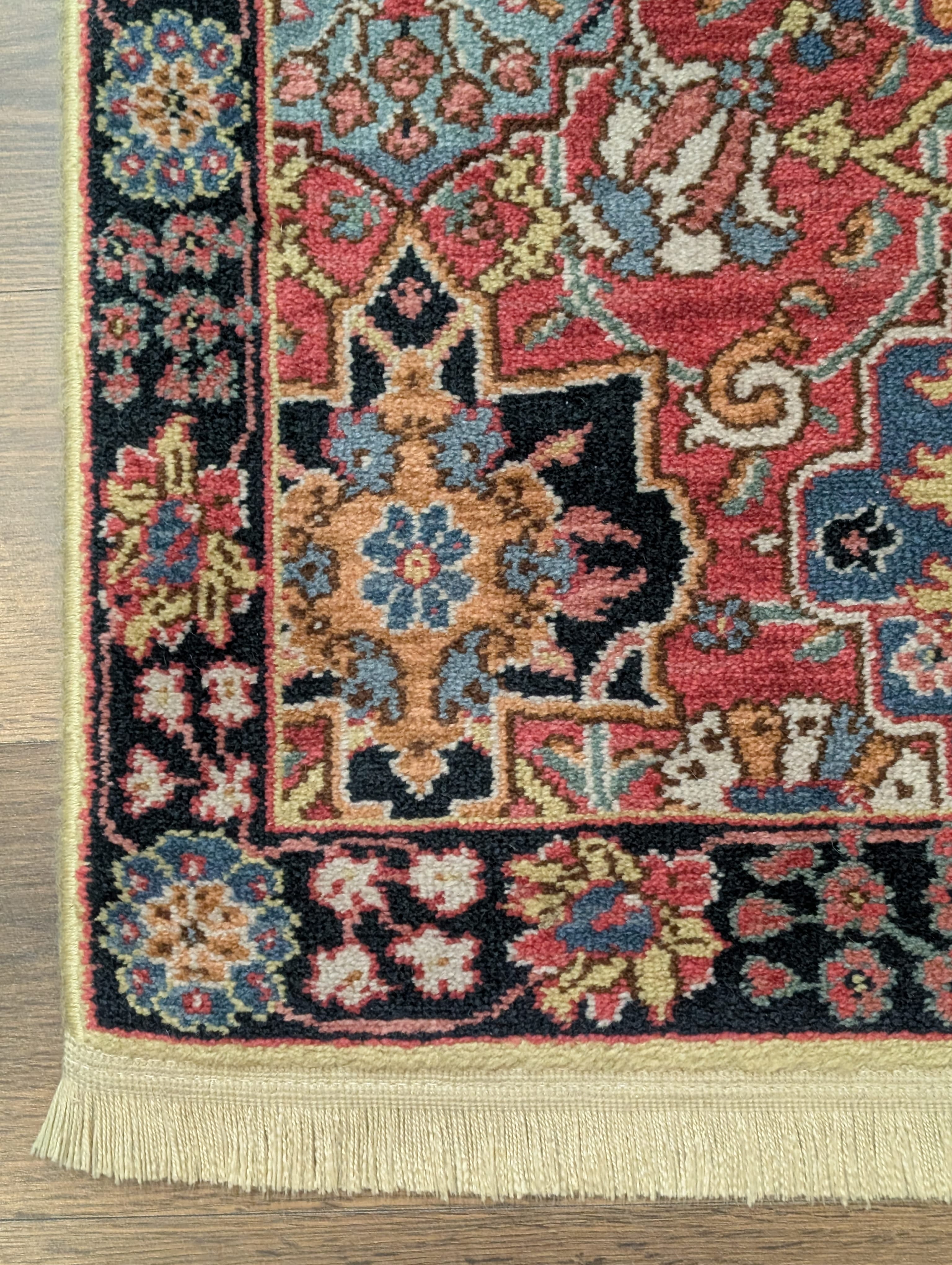 3x5 Karastan Rug, Williamsburg Kirman Vase #557, Vintage Discontinued Wool Carpet - Jewel Rugs
