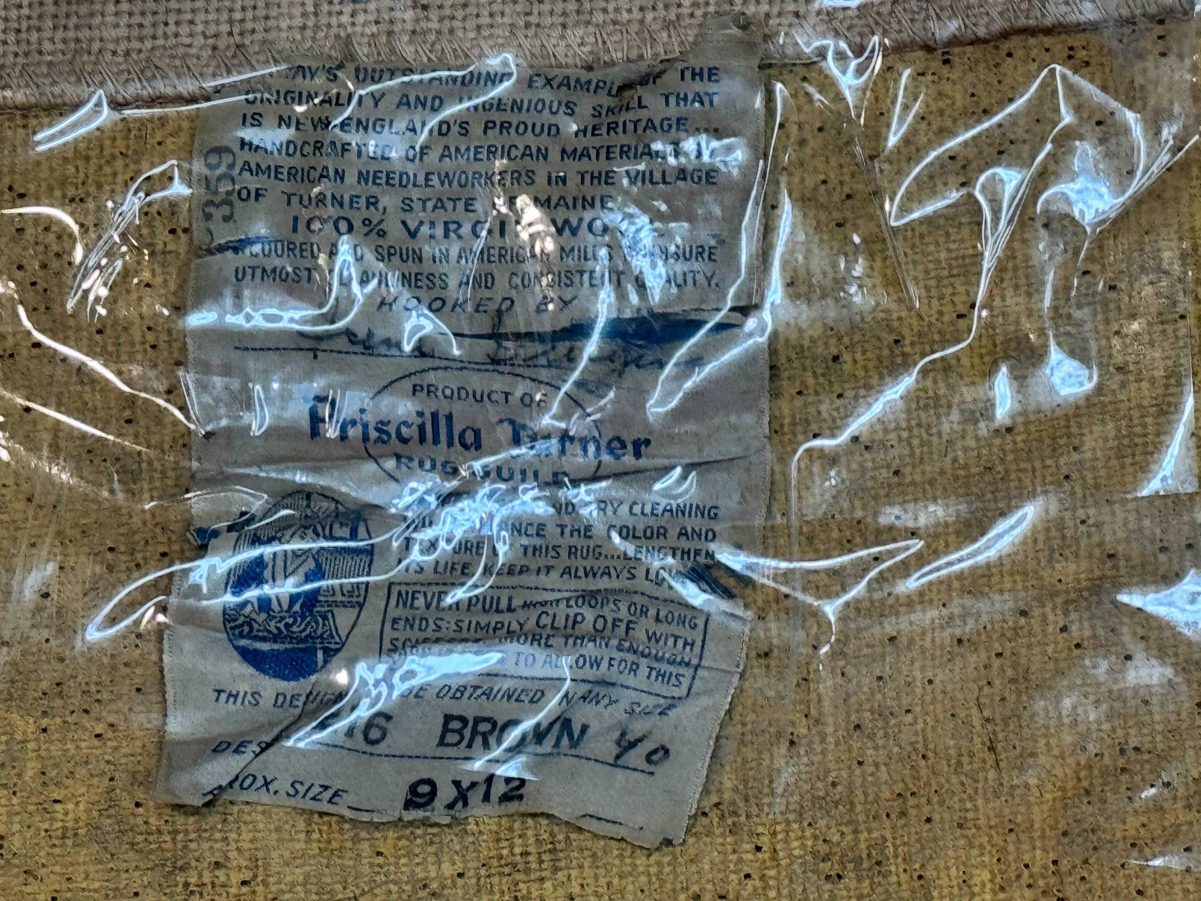 American Hand Hooked Rug 9x12, Vintage Aubusson Carpet, Wool - Jewel Rugs