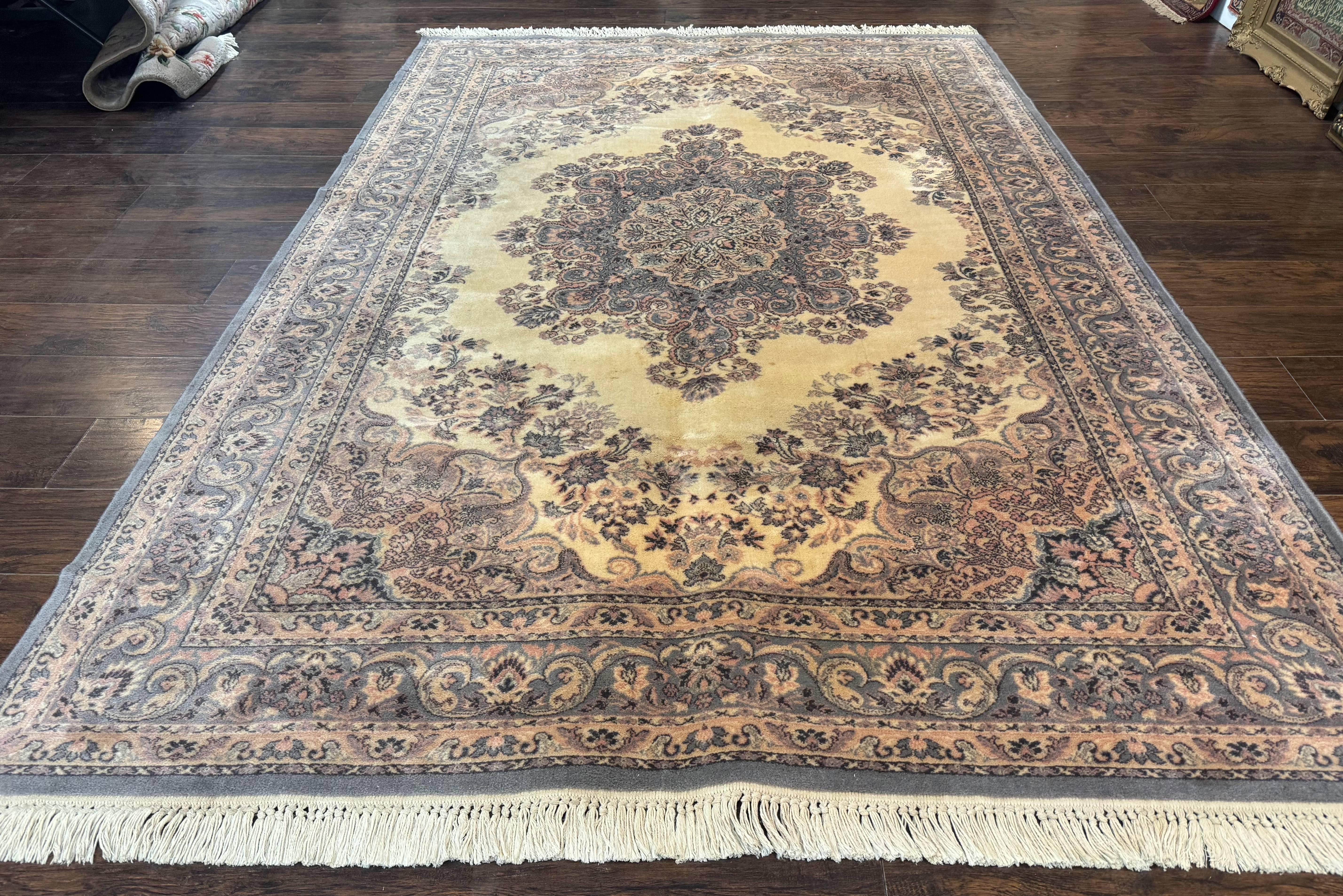 Belgium Power Loomed Wool Rug 6.9 x 9.6, Vintage Oriental Carpet - Jewel Rugs