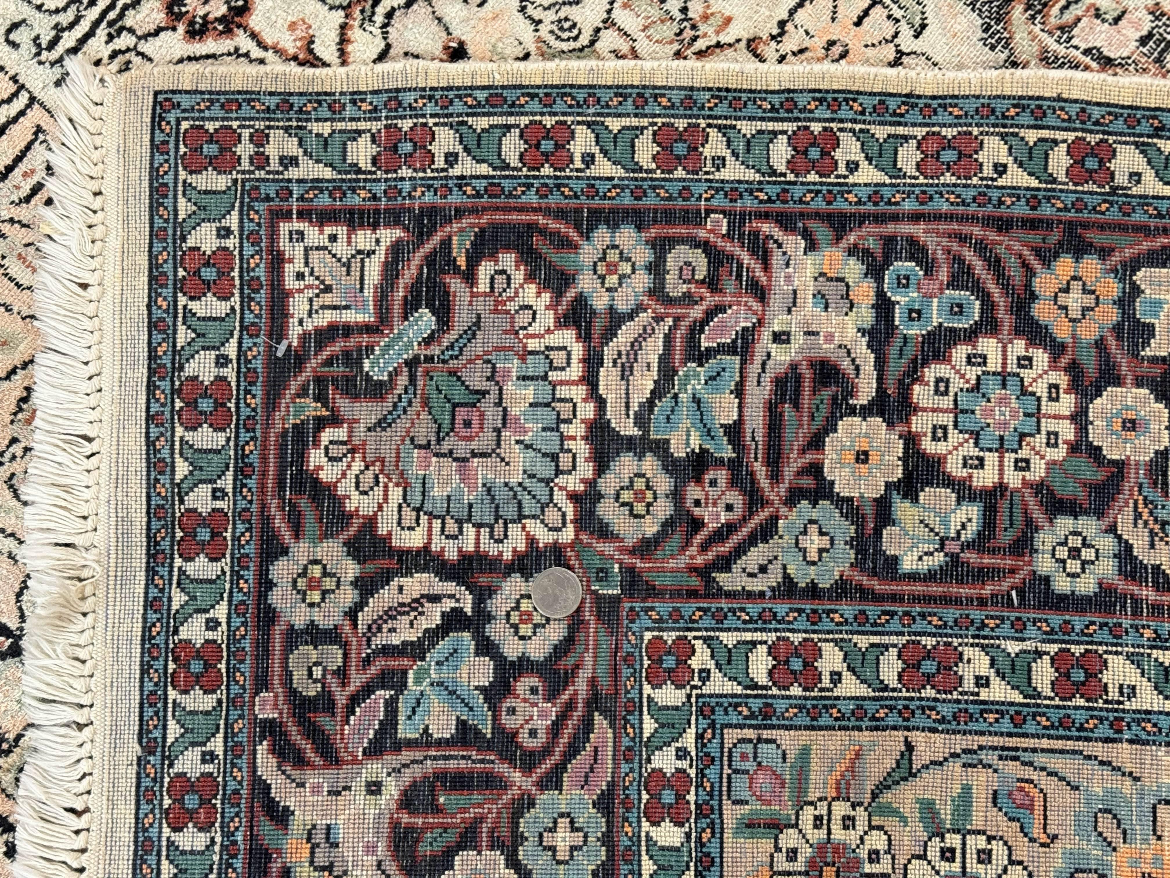 Silk Indian Kashmiri Rug 6x9 - Jewel Rugs