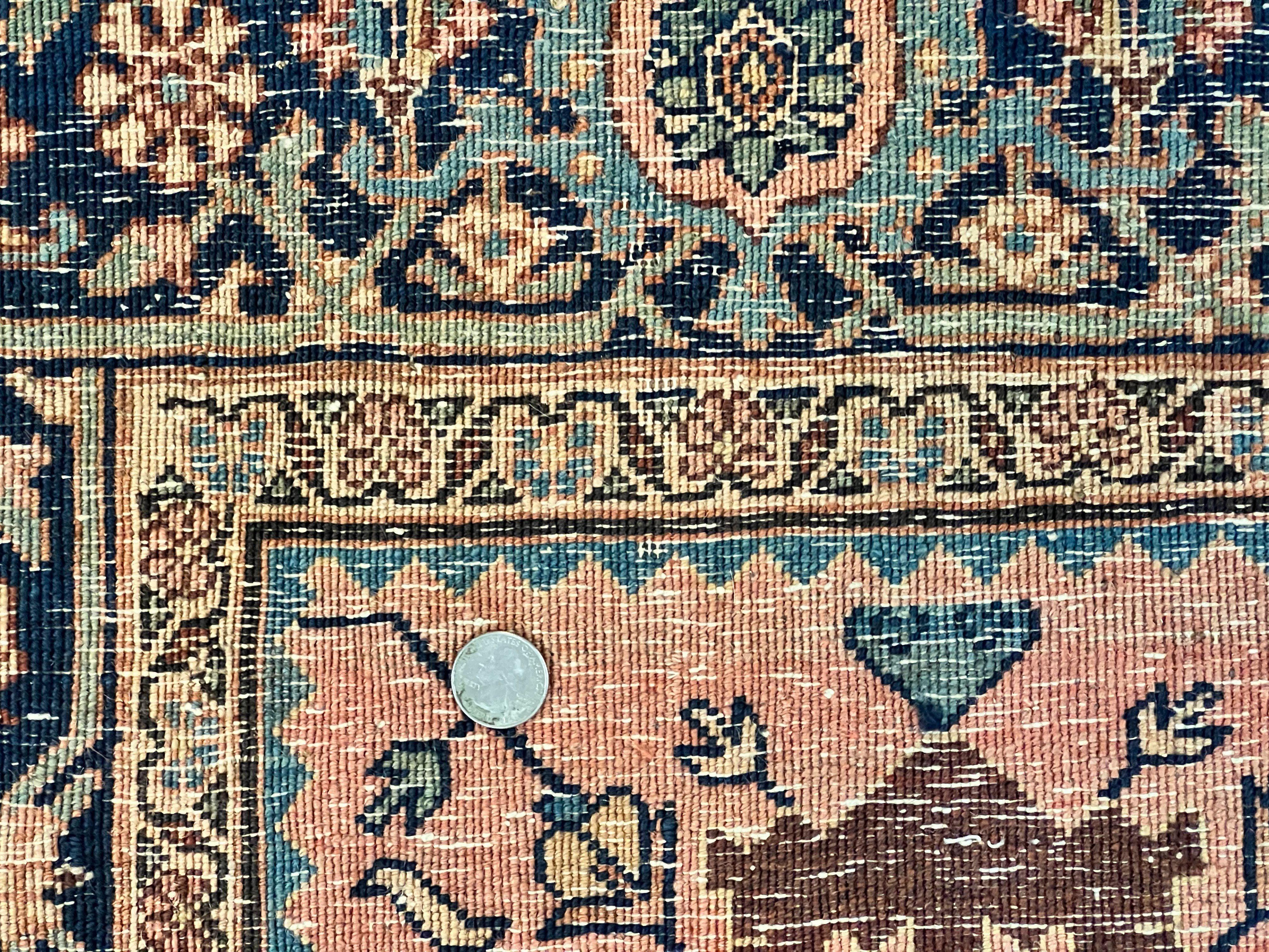 Rare Persian Sarouk Farahan Rug 9x15 – Antique Wool Carpet, Signed By Master Weaver - Jewel Rugs