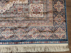 Square Turkish Silk Rug 5x5, Mamluk Design, Detailed, New, Bamboo Silk - Jewel Rugs