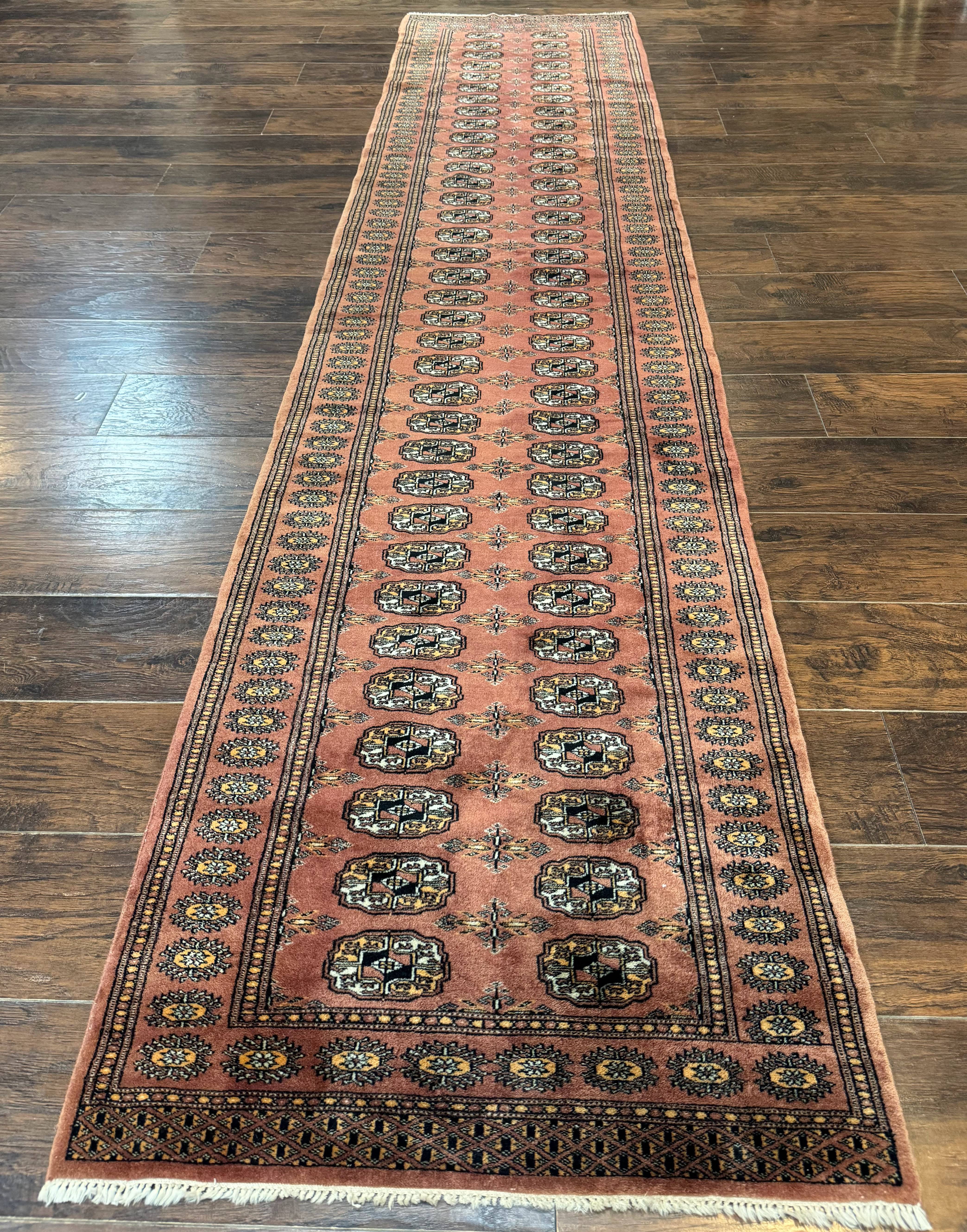 Pakistani Turkoman Bokhara Runner Rug 2.8 x 12, Oriental Runner for Hallway - Jewel Rugs