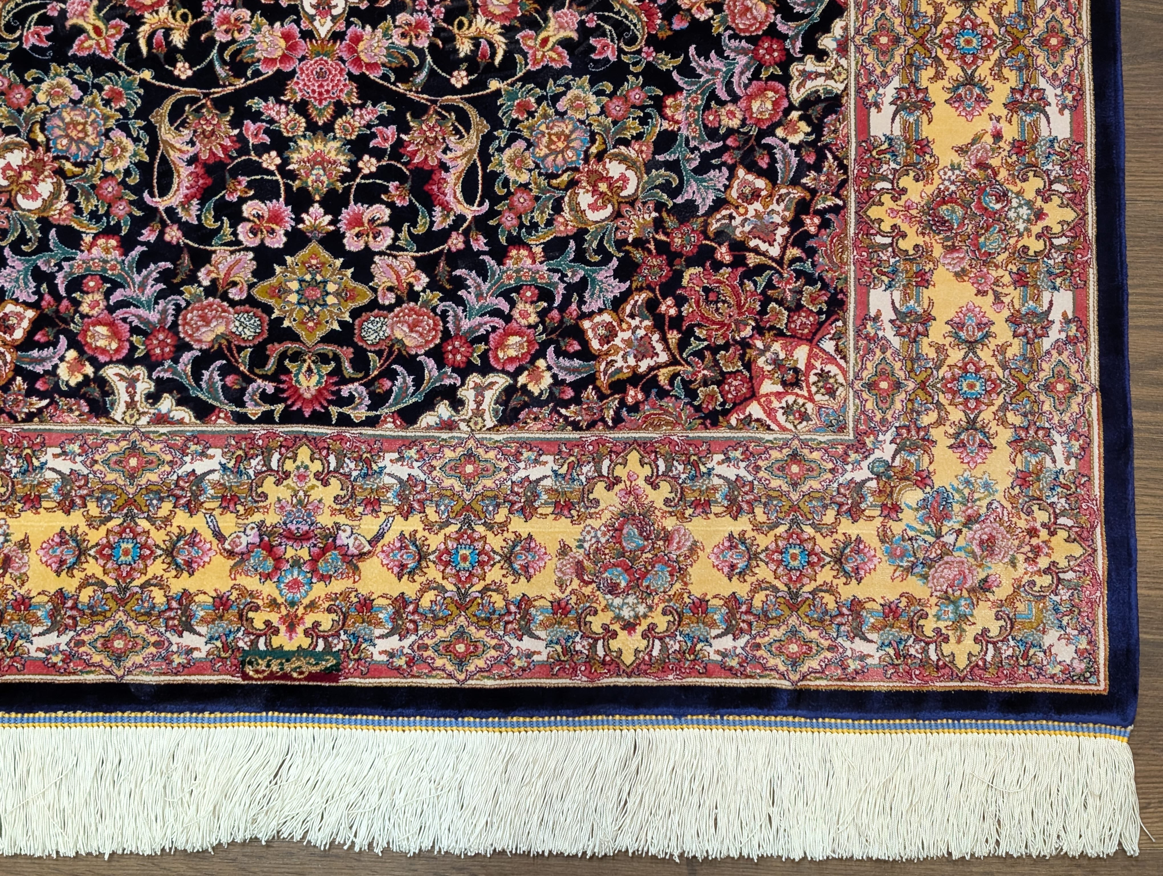 Persian Silk Rug 3x5, Fine, Bamboo Silk, New - Jewel Rugs