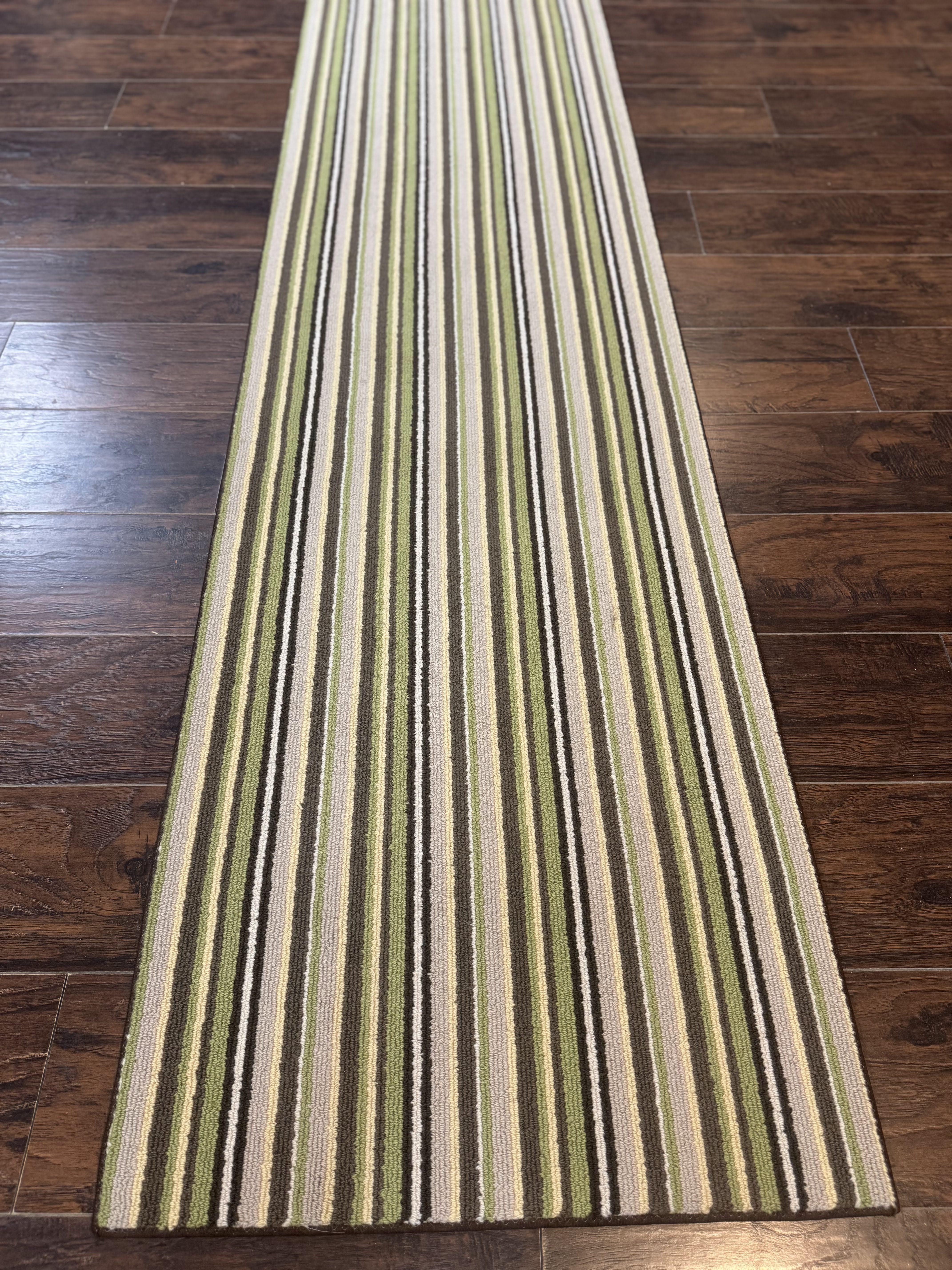 Stark Power Loomed Striped Runner Rug 2x10, Multicolor Vintage Stark Carpet - Jewel Rugs