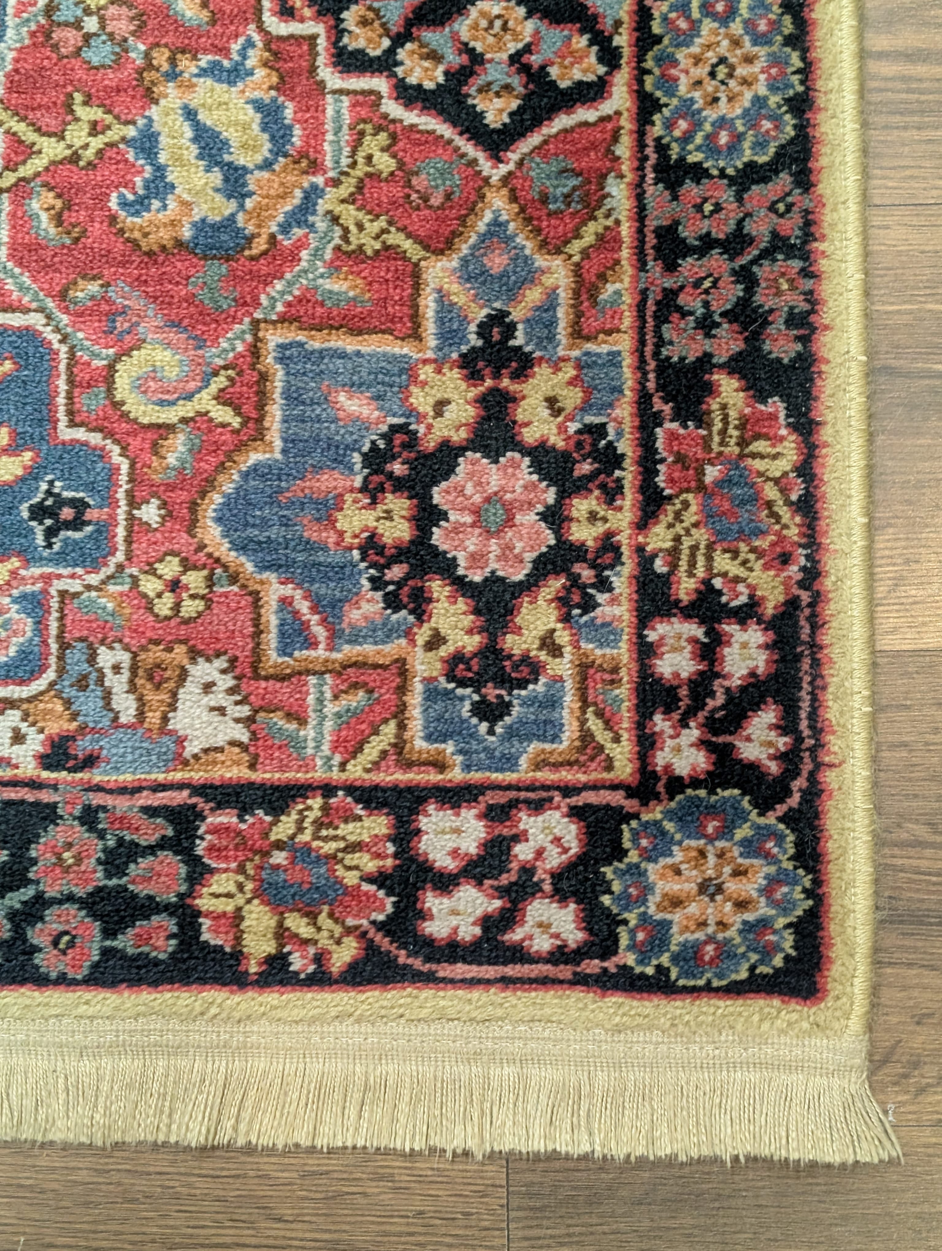3x5 Karastan Rug, Williamsburg Kirman Vase #557, Vintage Discontinued Wool Carpet - Jewel Rugs