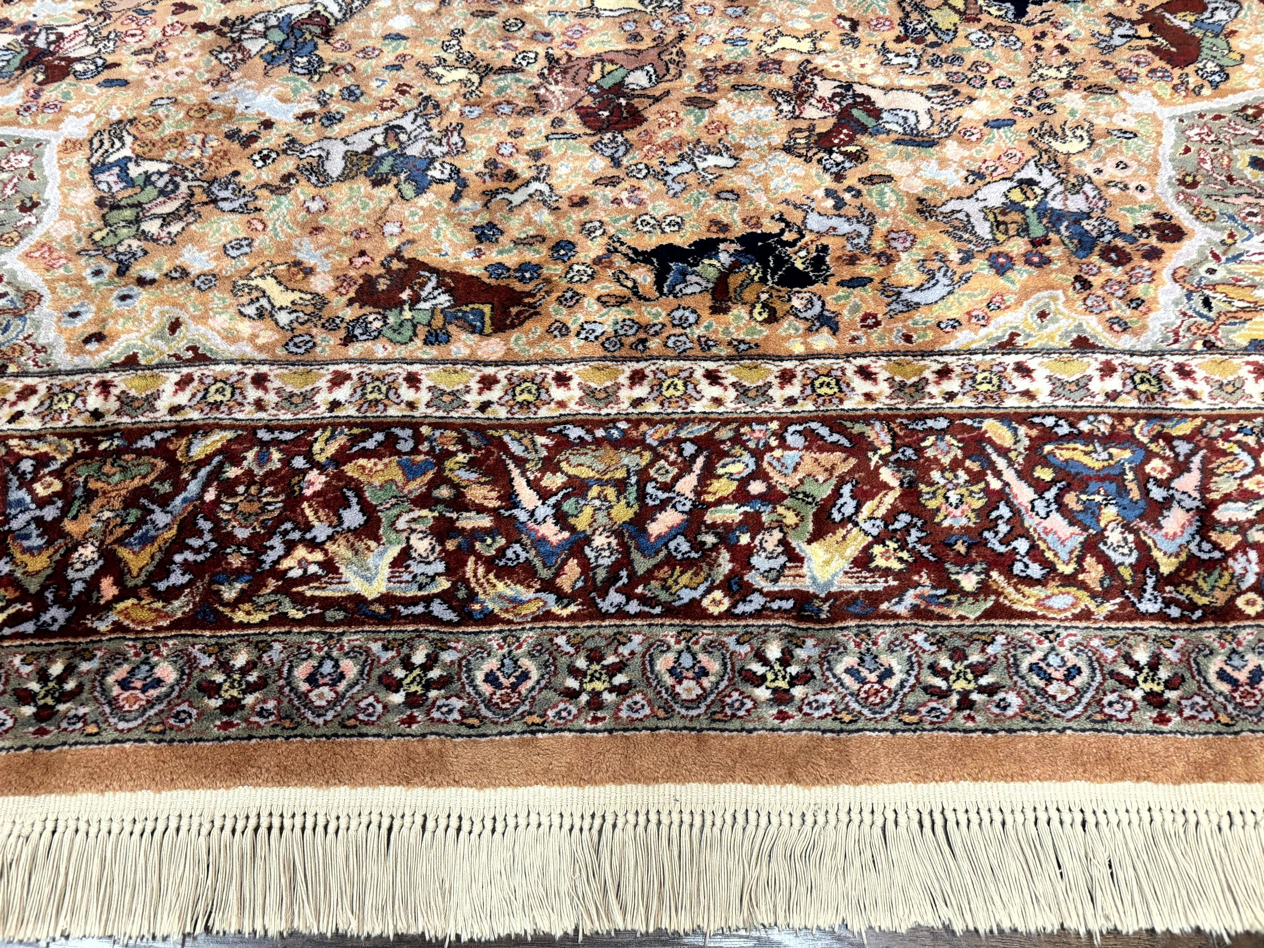 Karastan Rug 10x14 - Persian Hunting #723 - Wool Pile, Vintage - Jewel Rugs