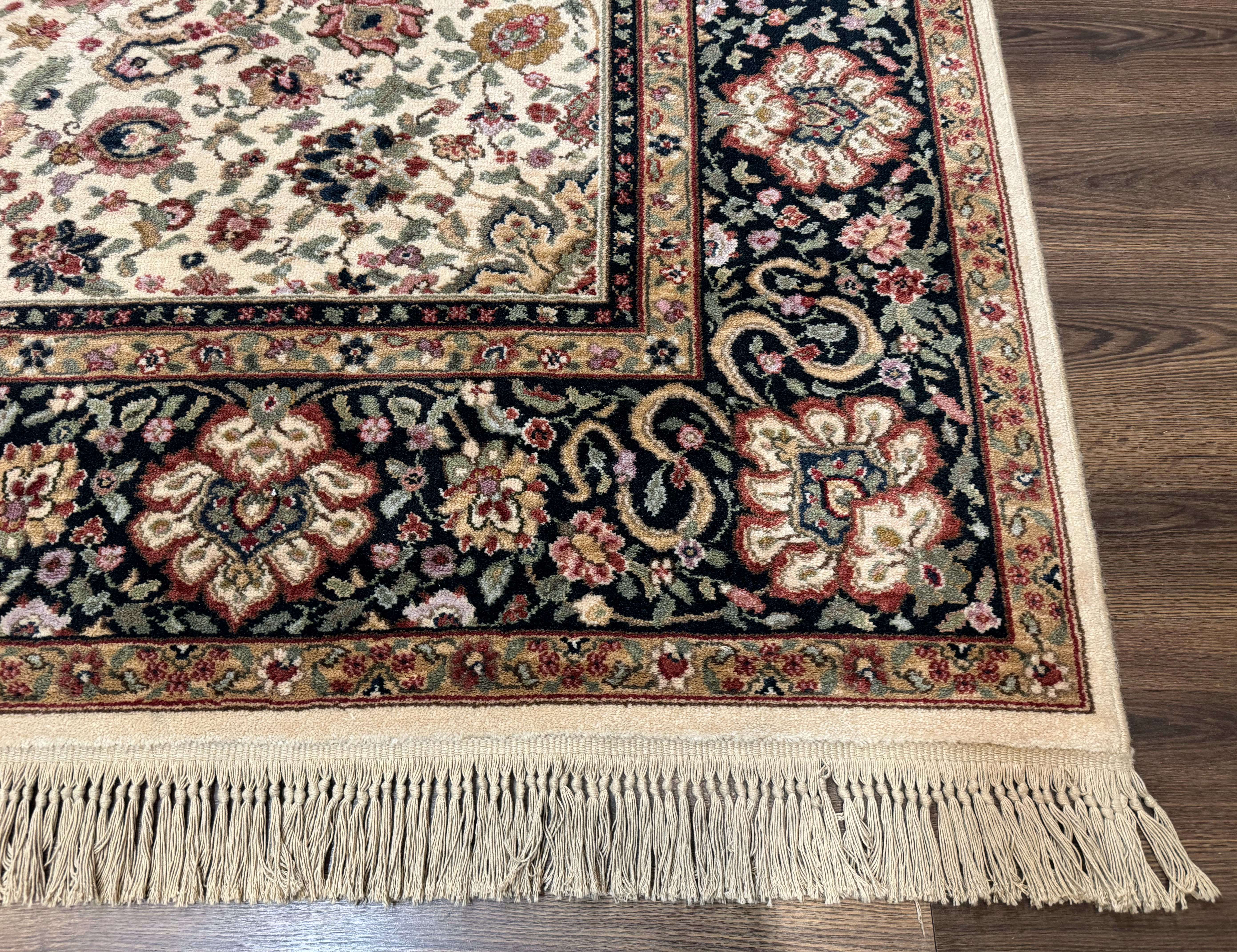 Karastan Rug 8.8 x 12 Ivory Indo Kirman #700/706, Wool Original Series - Jewel Rugs