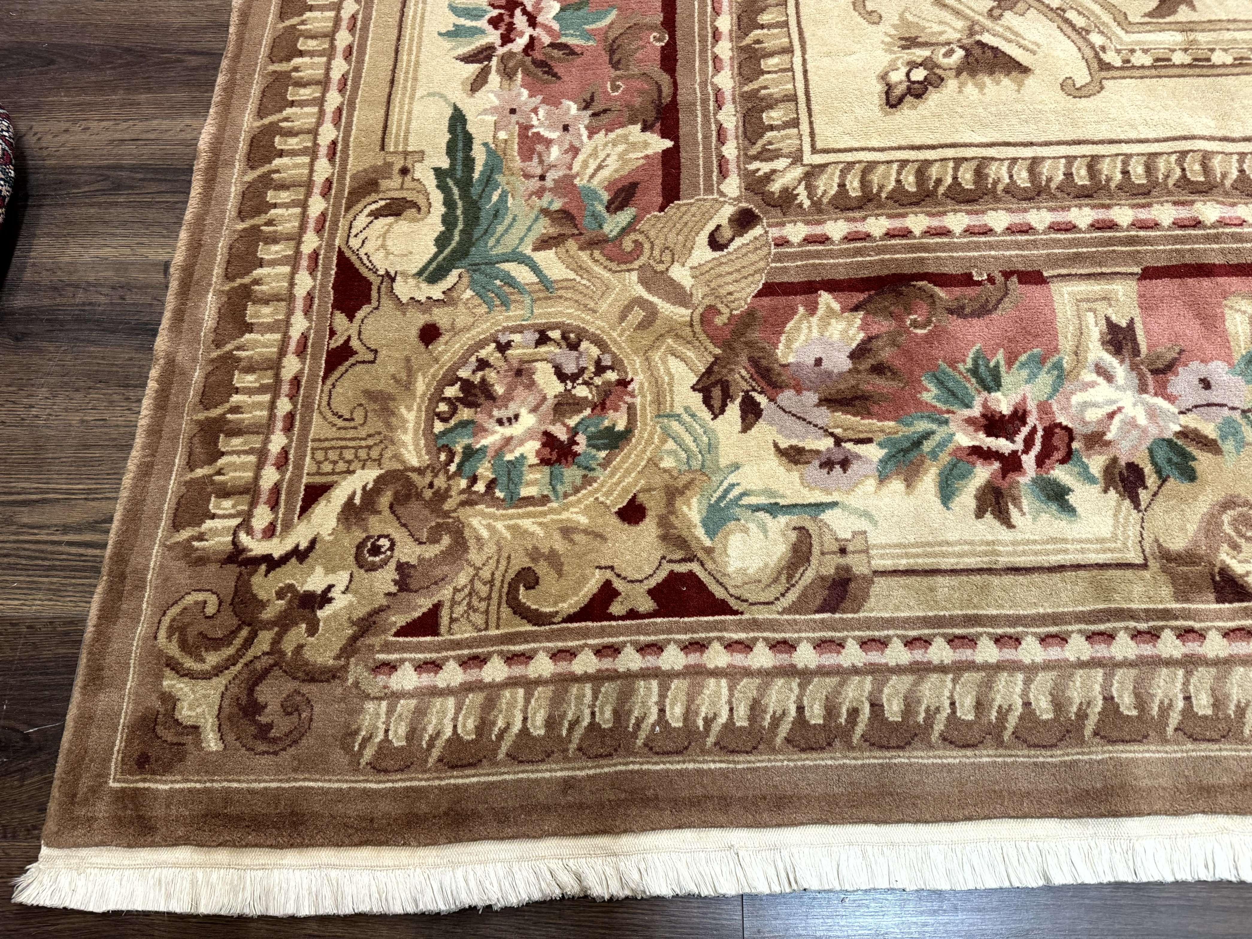 Palace Size Aubusson Rug 12x18, Extra Large, French European Carpet, Soft Wool Pile, Elegant - Jewel Rugs