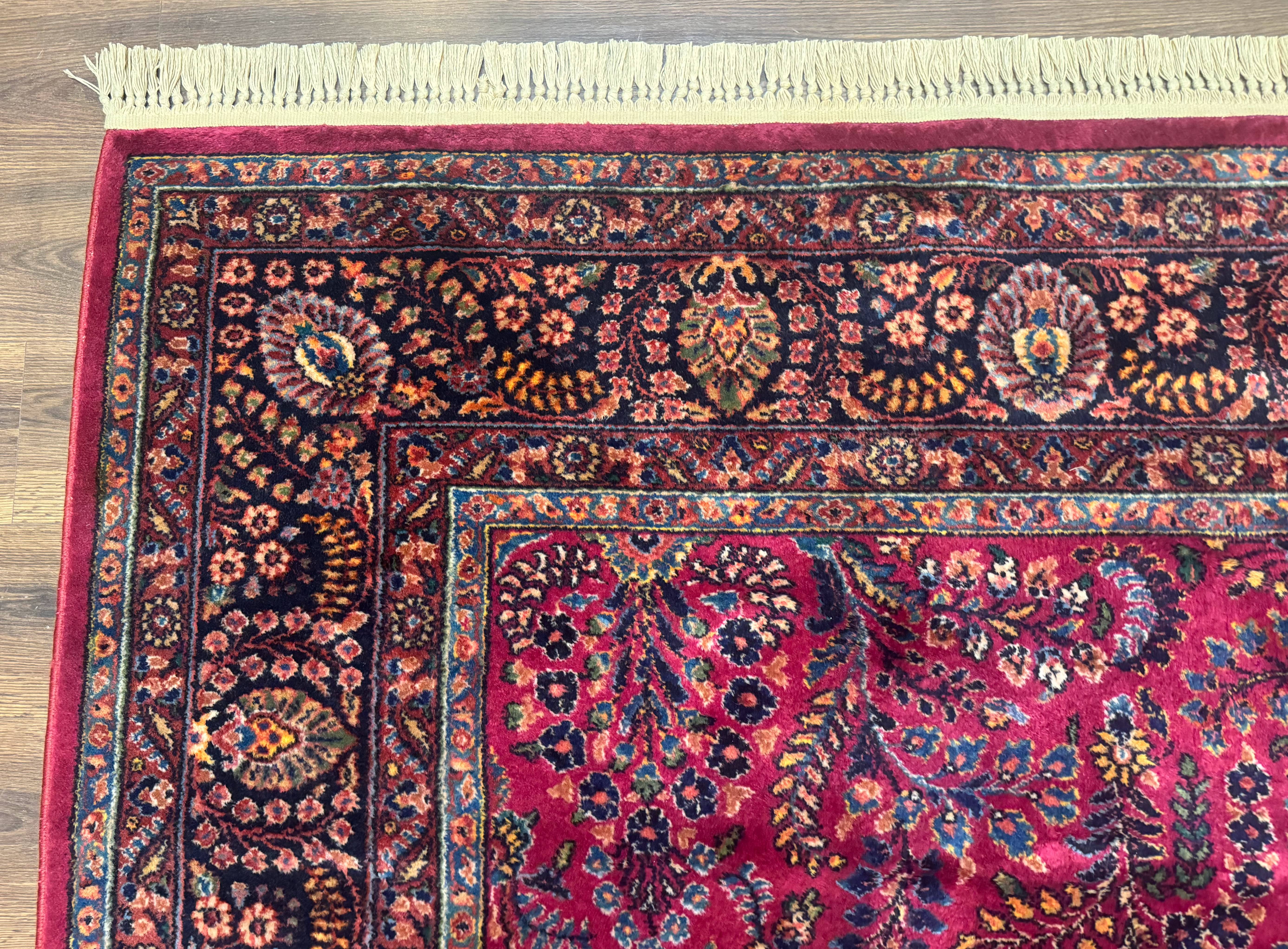 9x12 Karastan Sarouk Rug #724, Antique Karastan Wool Carpet, Discontinued Vintage Original 700 Series, Rare Hard to Find - Jewel Rugs