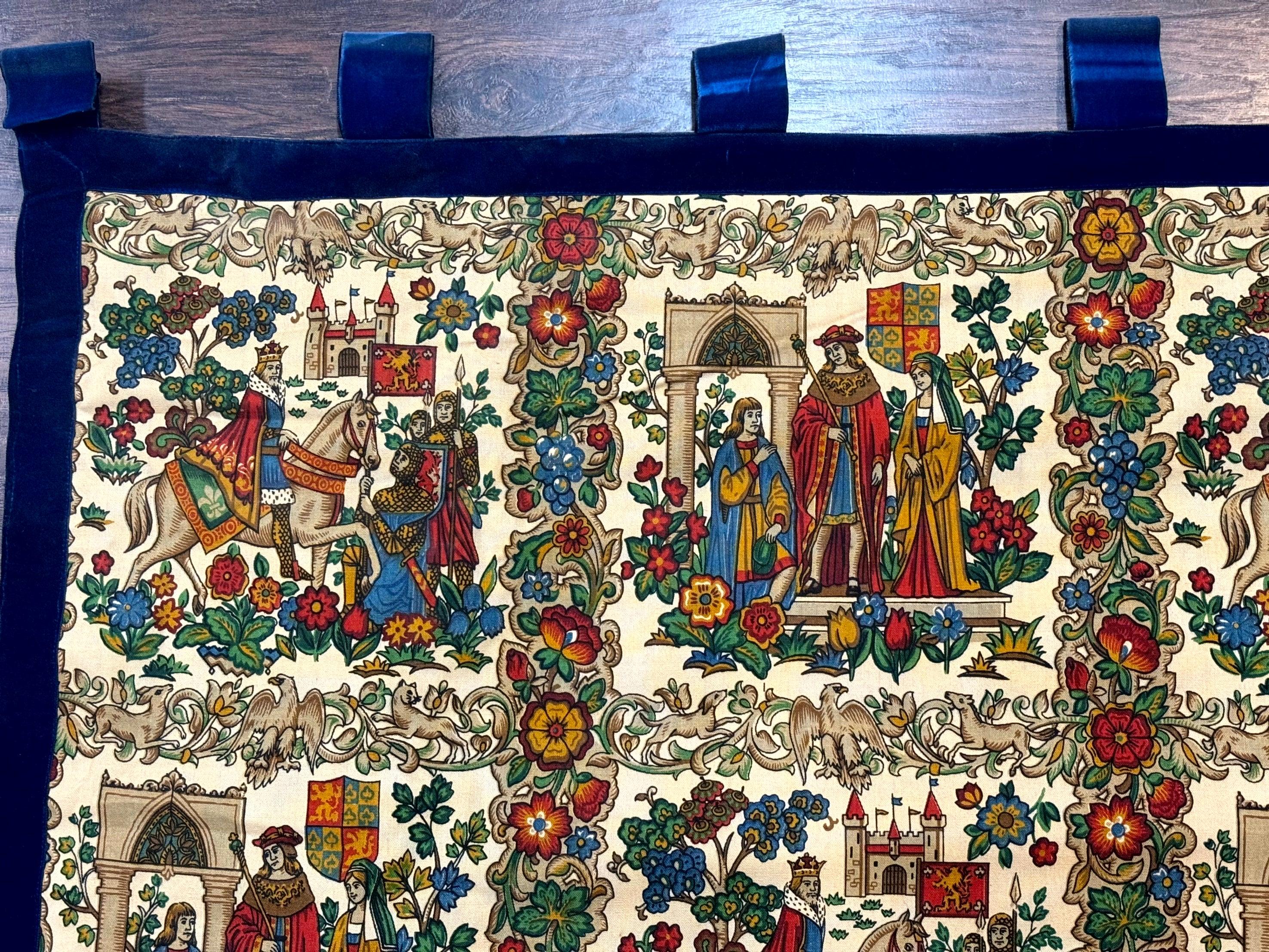 Vintage European Tapestry 4x4, Medievel Design - Jewel Rugs