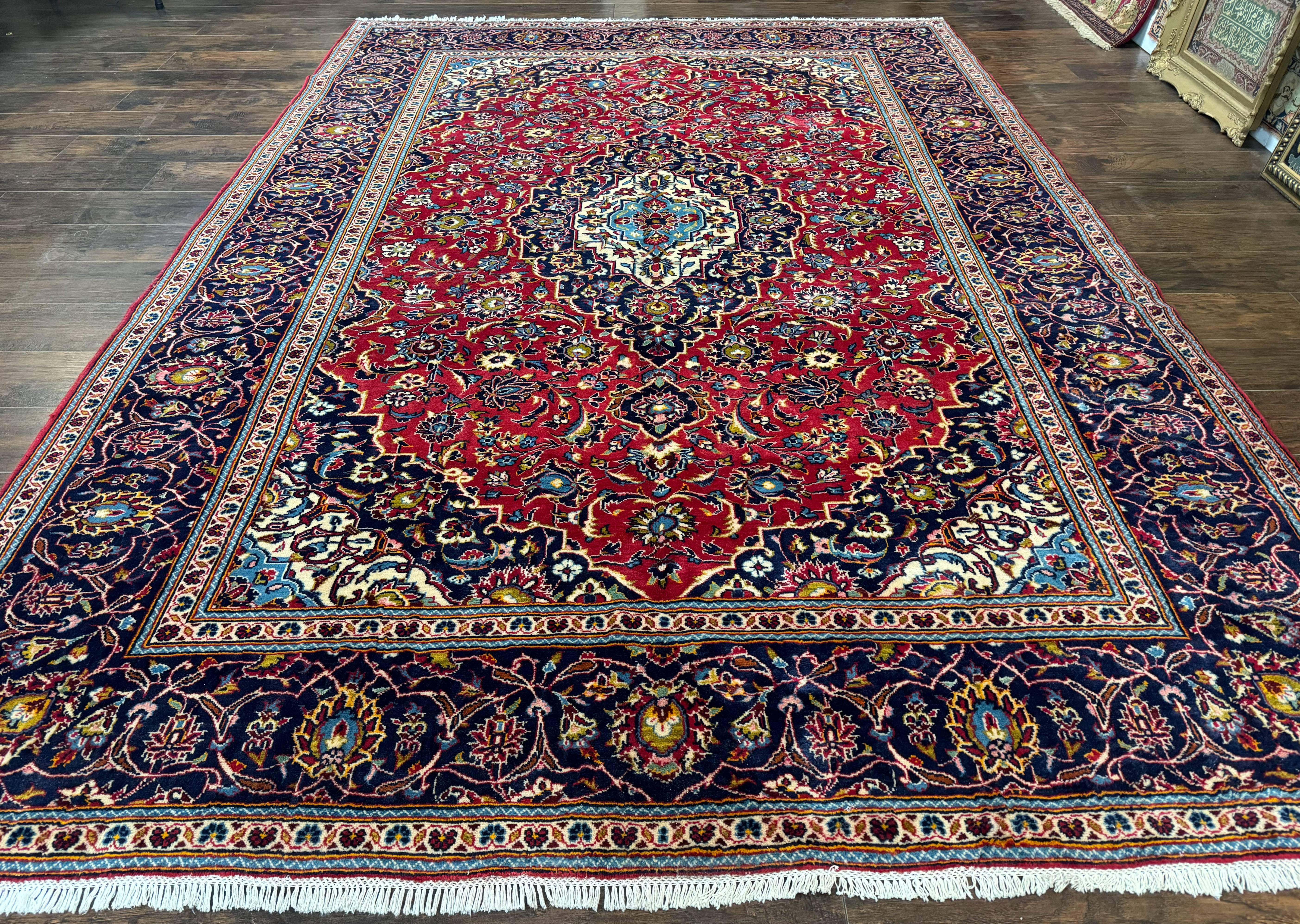 Red Persian Kashan Rug 8x11 - Jewel Rugs