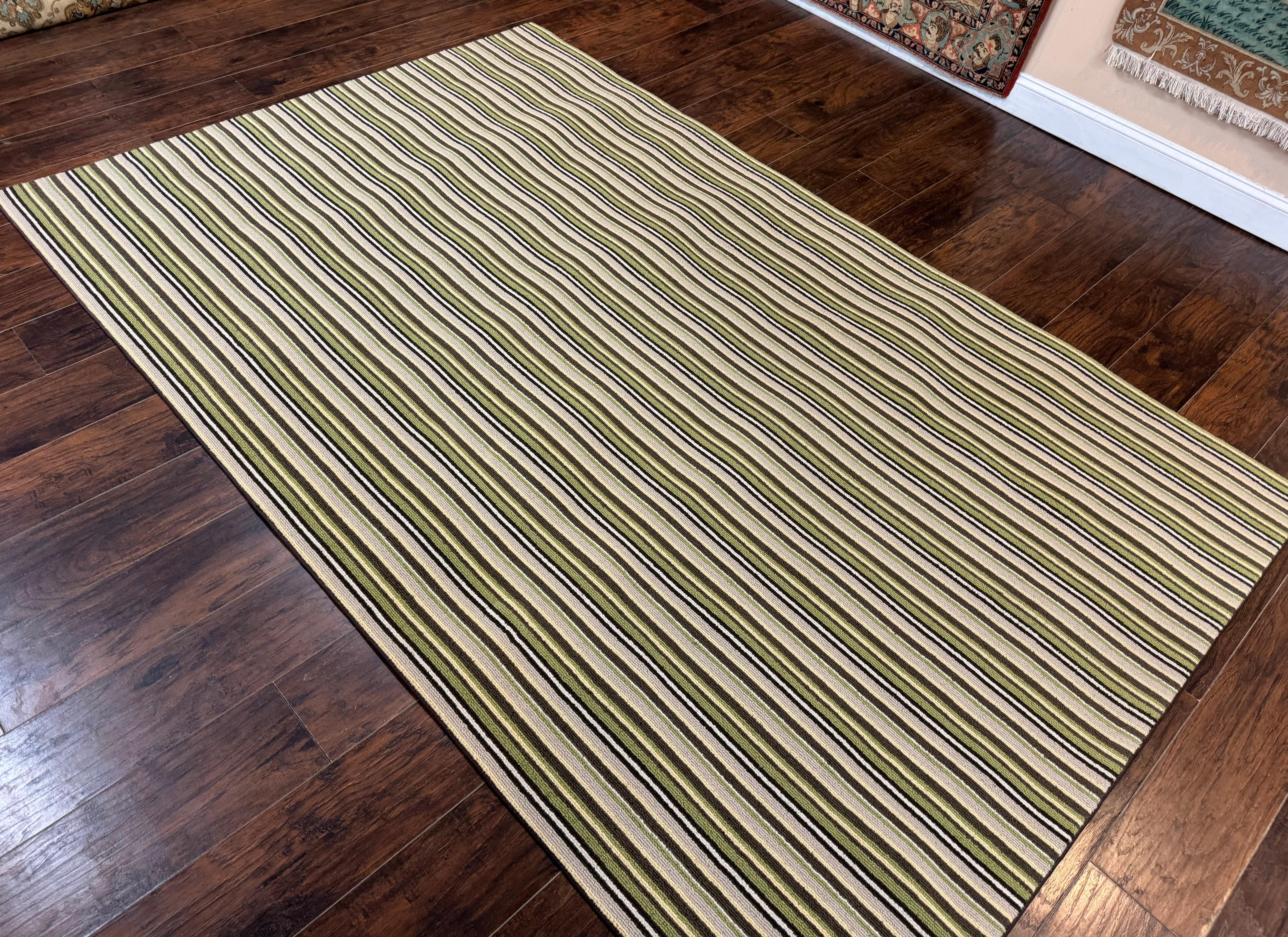 Stark Power Loomed Striped Rug 6x9, Multicolor Vintage Stark Carpet - Jewel Rugs