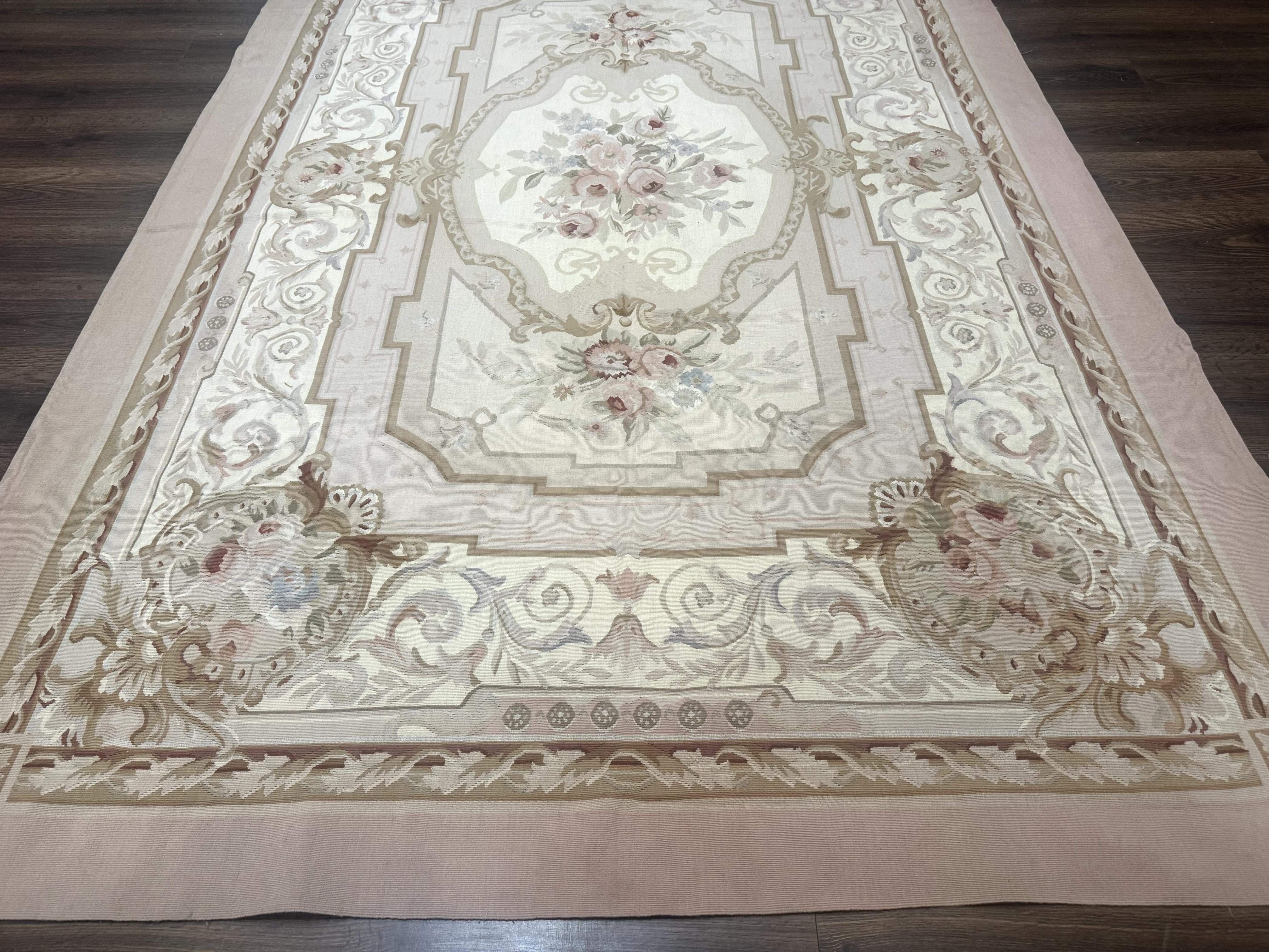 Aubusson Rug 6x9, Elegant, Flatweave, French European Design - Jewel Rugs