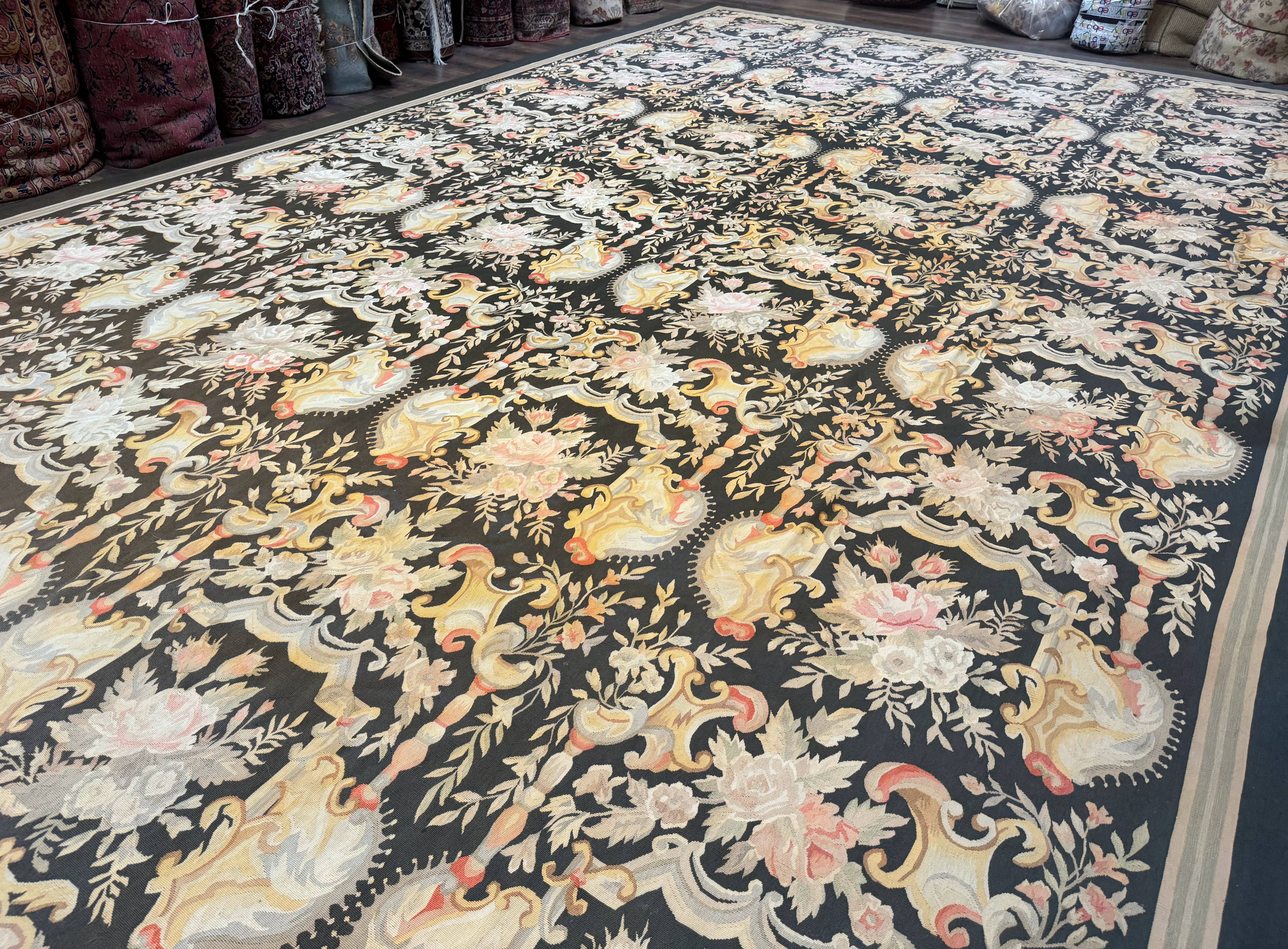 Palace Size Aubusson Rug 12x18 - Jewel Rugs
