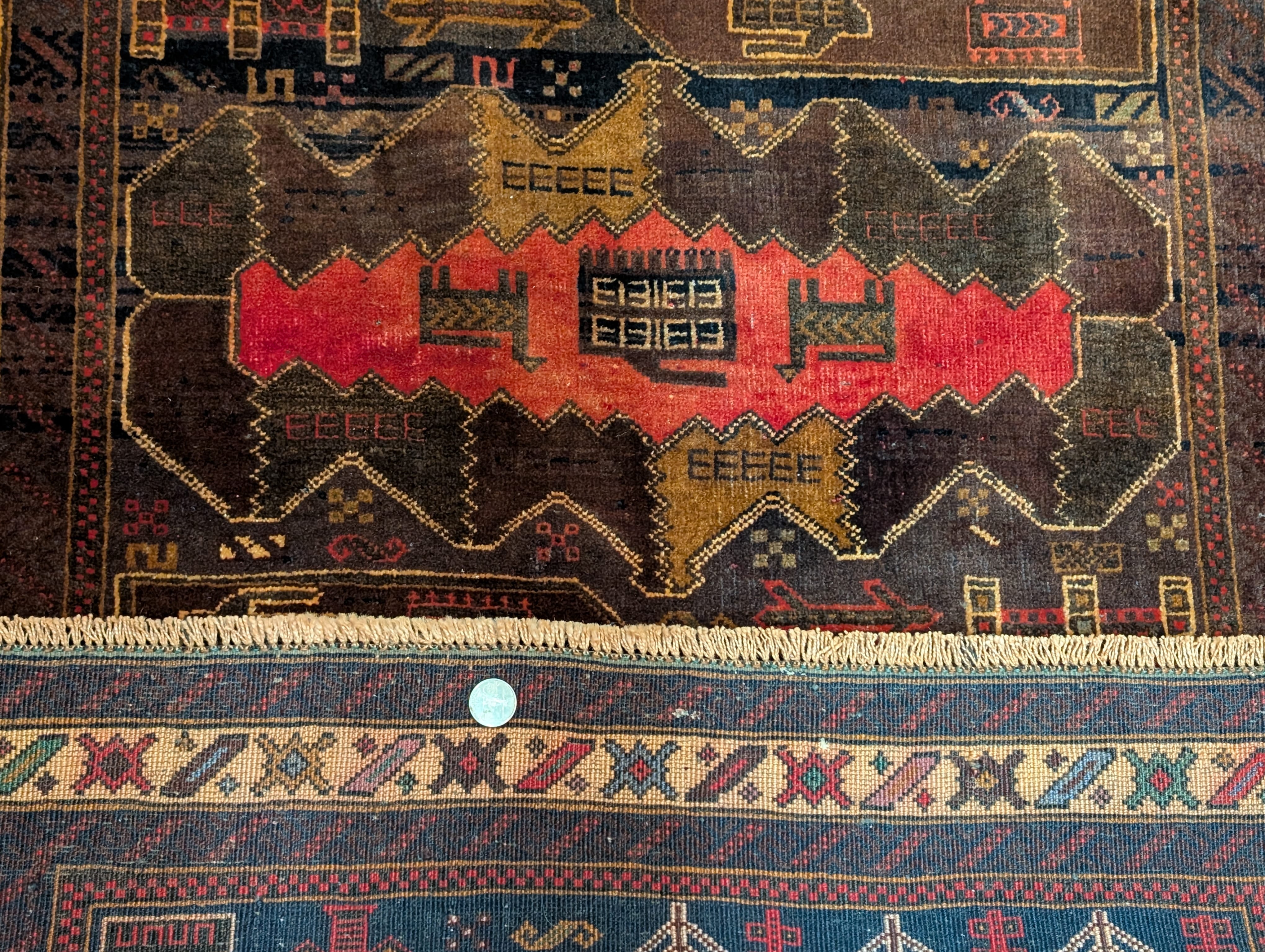 Afghan War Rug 3x5, Tanks, New, Baluchi Rug, Handmade - Jewel Rugs