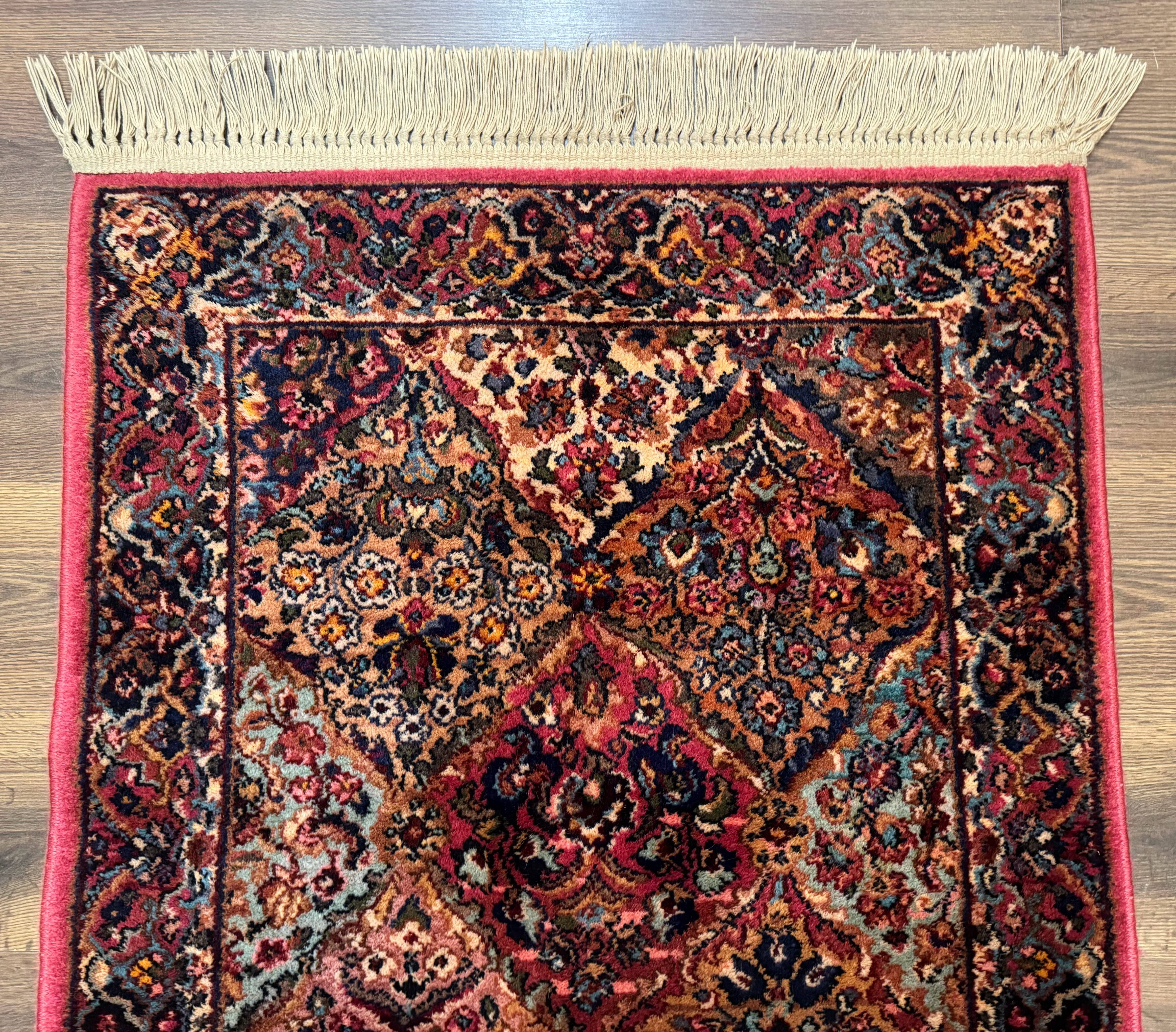 Karastan Rug 3x5 Multicolor Panel Kirman #717, Original 700 Series, Wool Pile, Discontinued - Jewel Rugs
