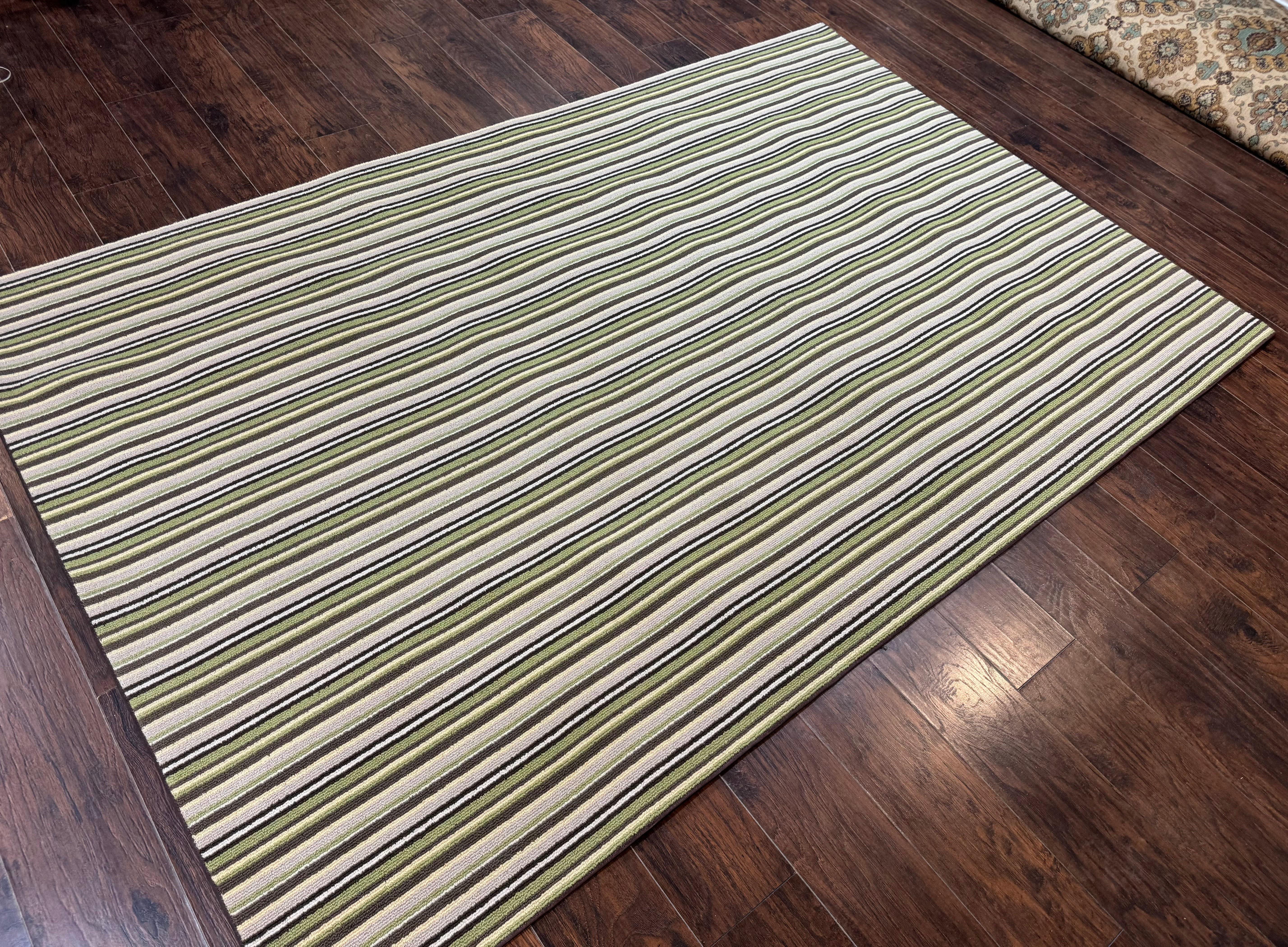 Stark Power Loomed Striped Rug 6x9, Multicolor Vintage Stark Carpet - Jewel Rugs