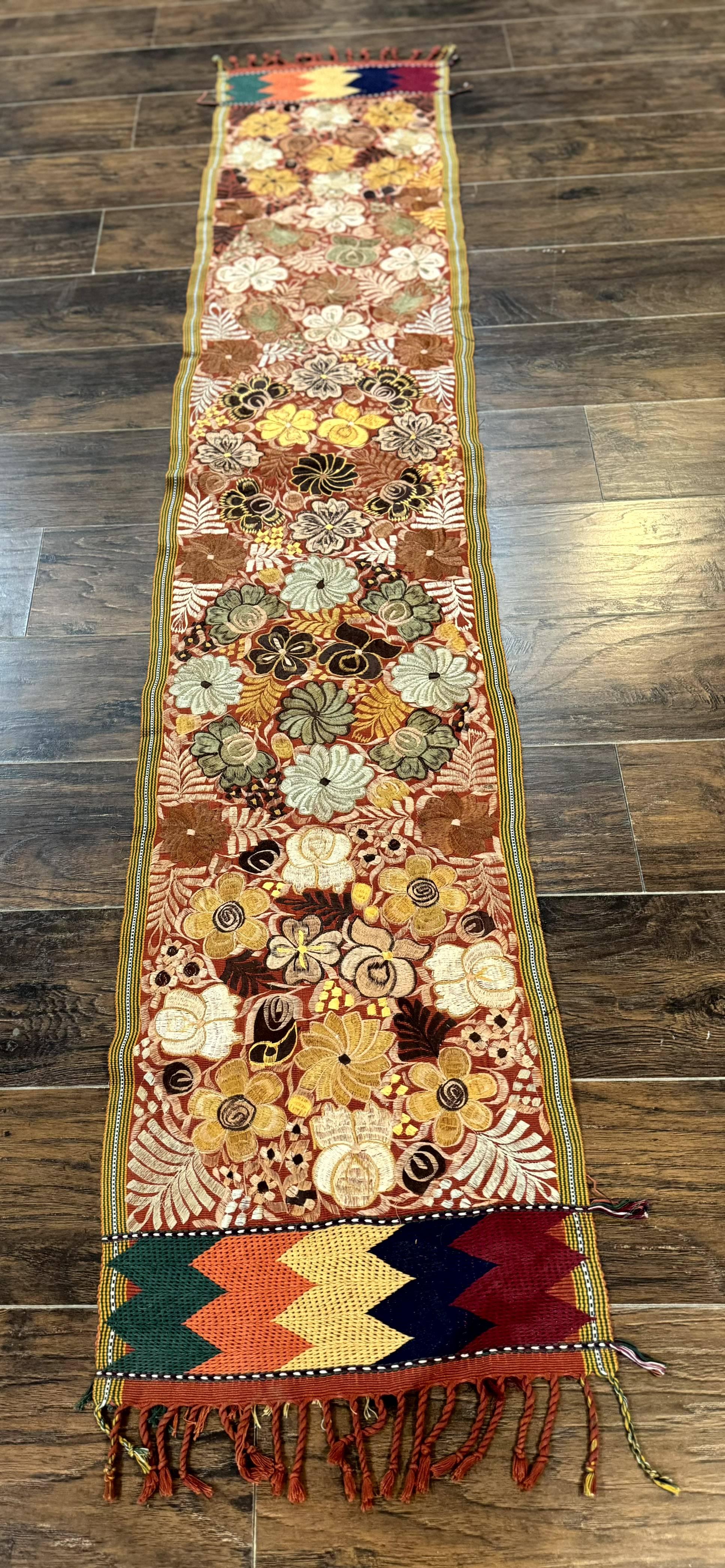 Vintage Table Runner 1.5 x 7.5, Floral - Jewel Rugs