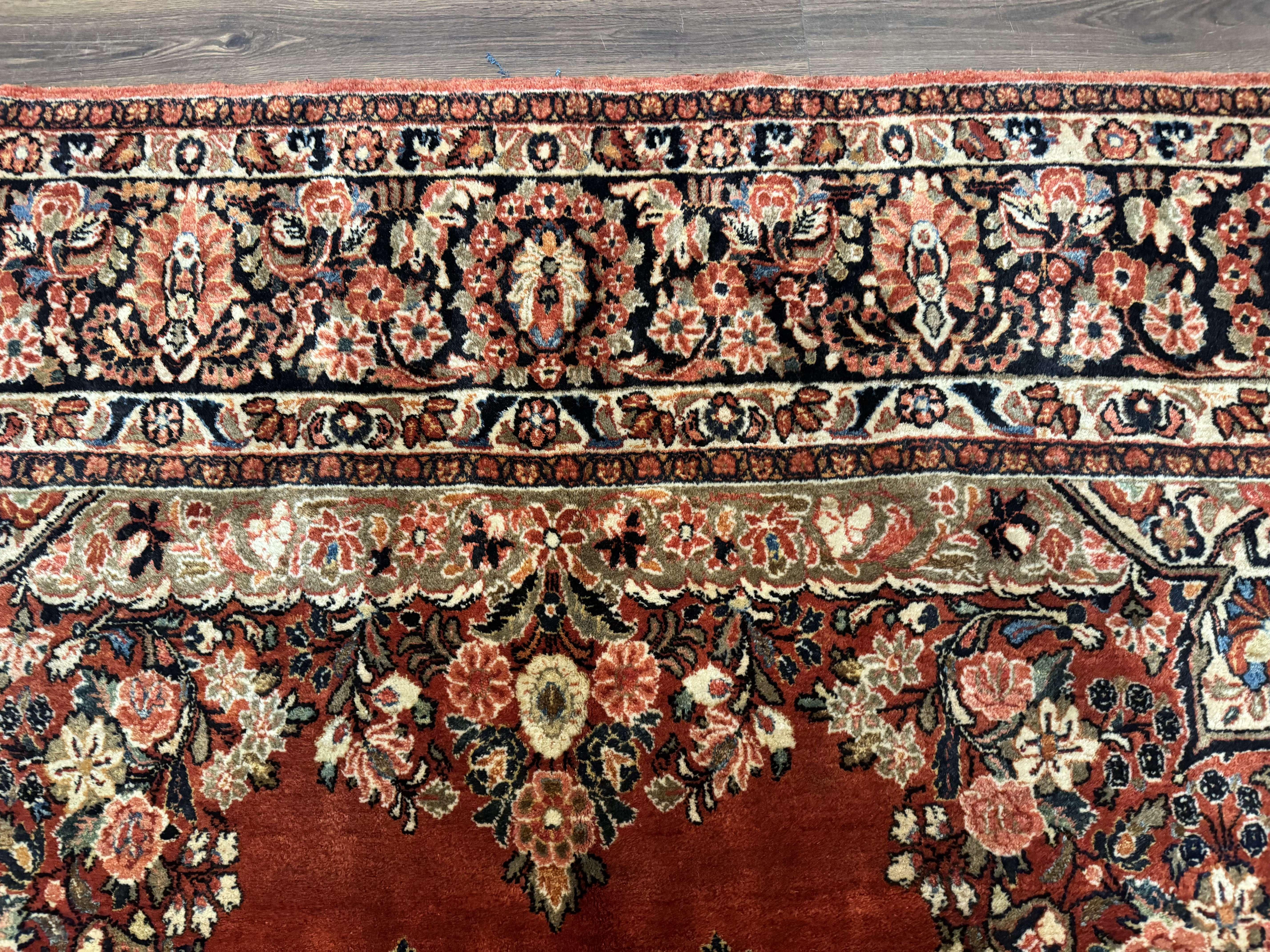 Antique Persian Sarouk Rug 9x12 - Jewel Rugs