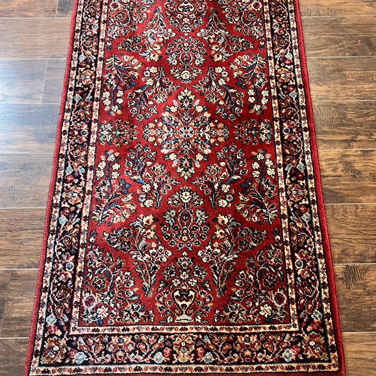 Karastan Rug 3x5 Red Sarouk Rug #785, Small Karastan Wool Pile Rug, Or ...