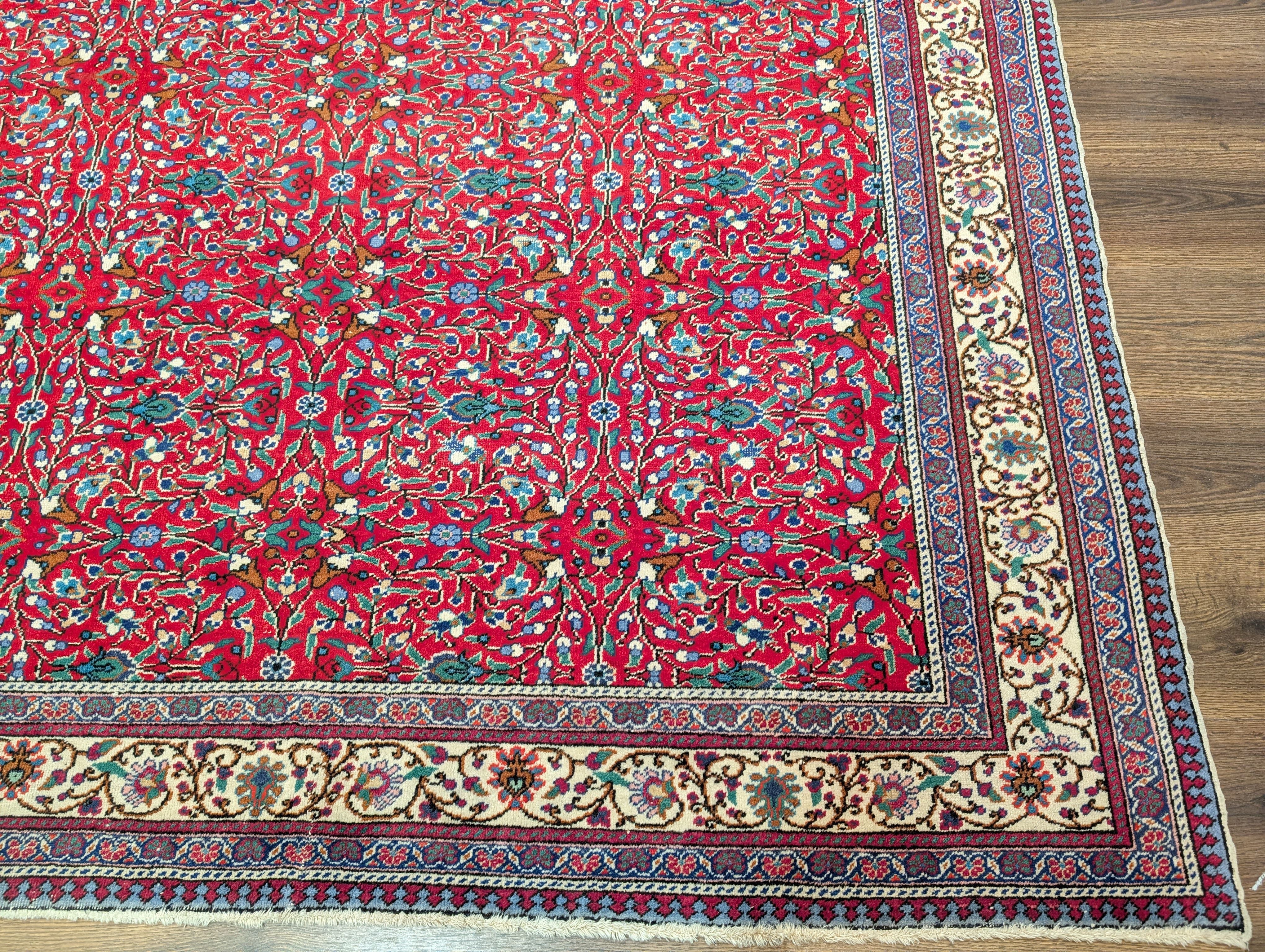 Turkish Sivas Rug 7x10 – Red Hand Knotted Wool Carpet - Jewel Rugs