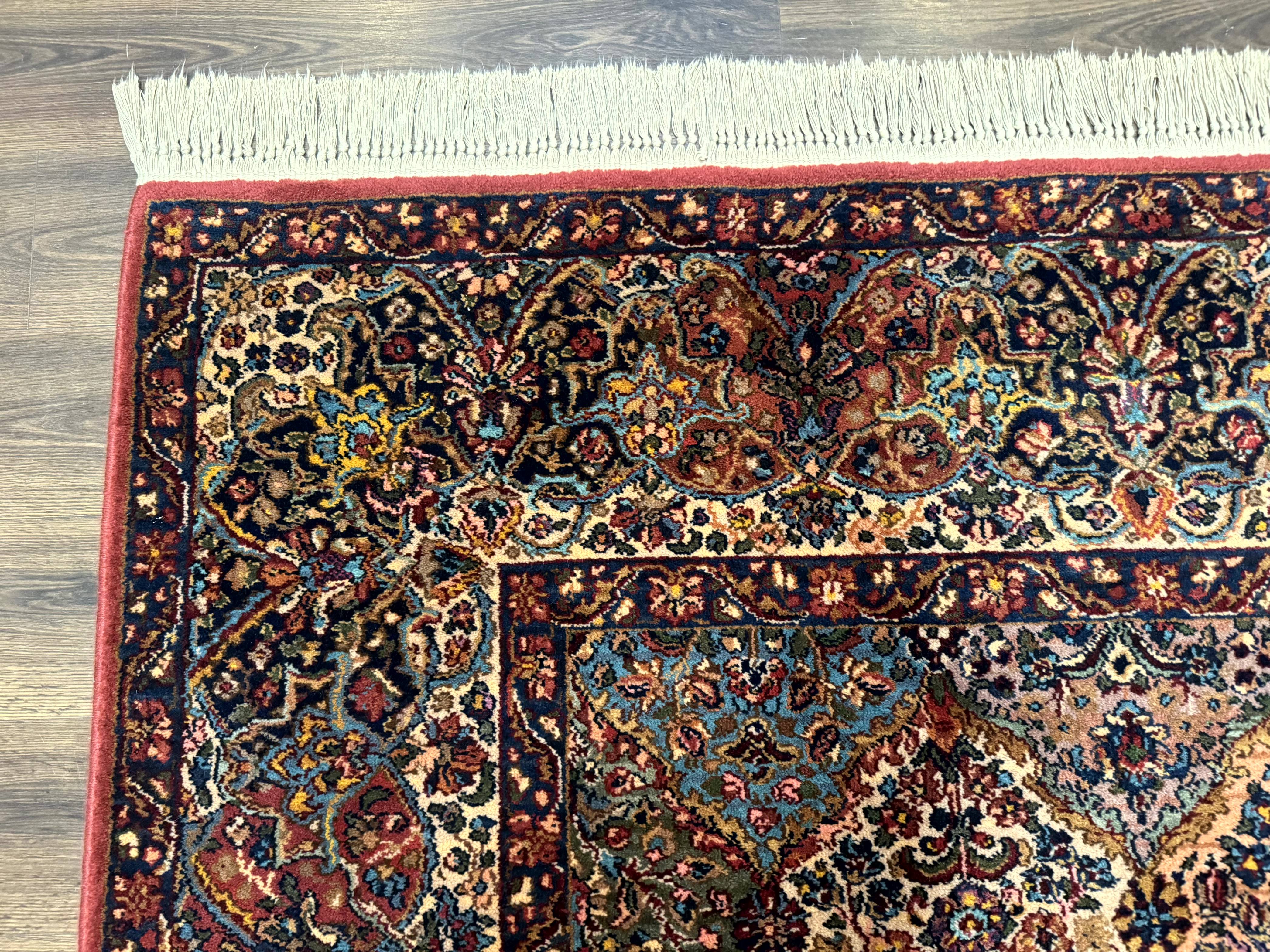 8.8 x 12 Karastan Multicolor Kirman Rug #717 - Vintage Wool Carpet - Jewel Rugs