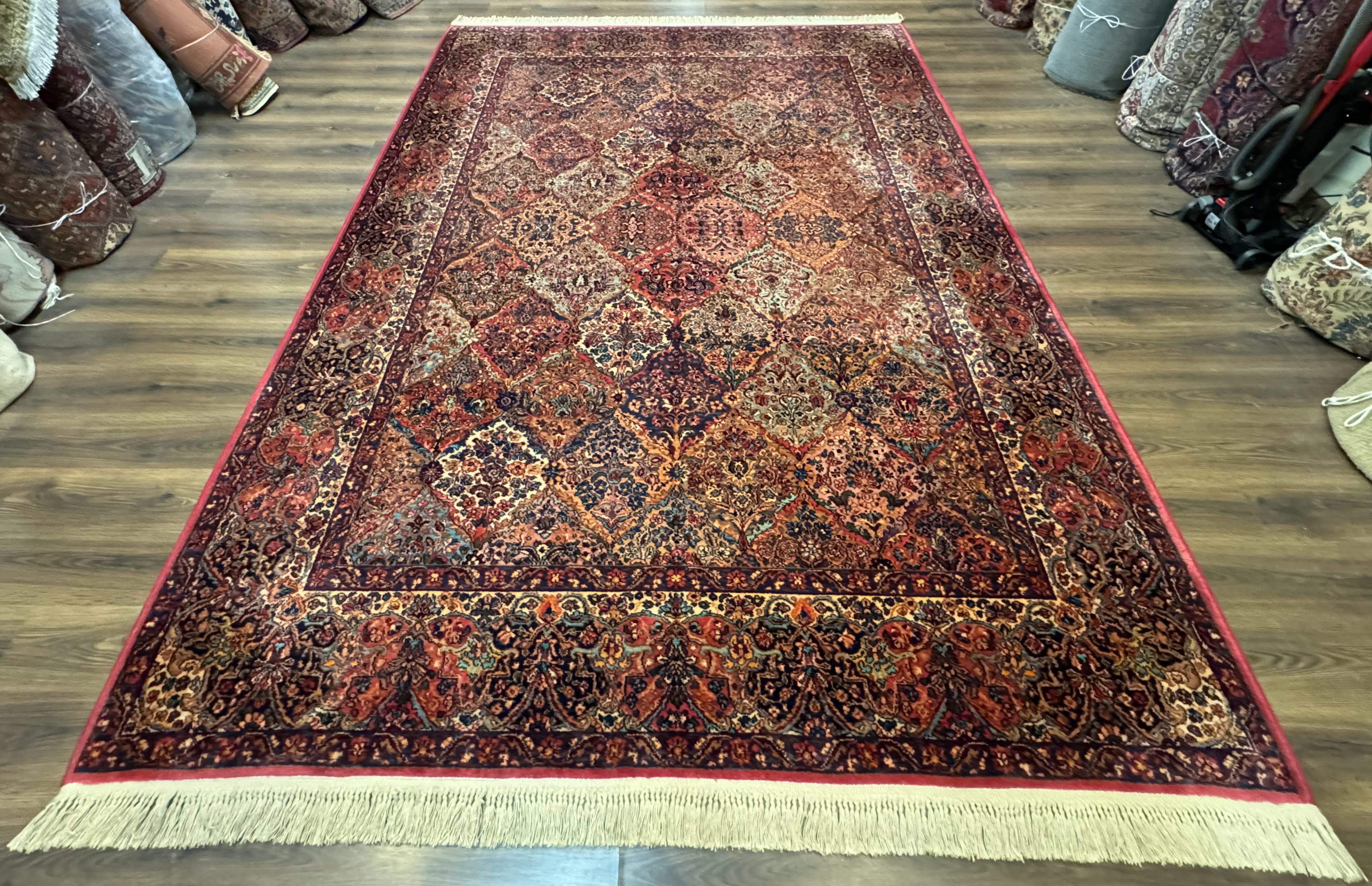 Karastan Multicolor Panel Kirman Rug #717, Wool Karastan Carpet 8.8 x 12 - Jewel Rugs