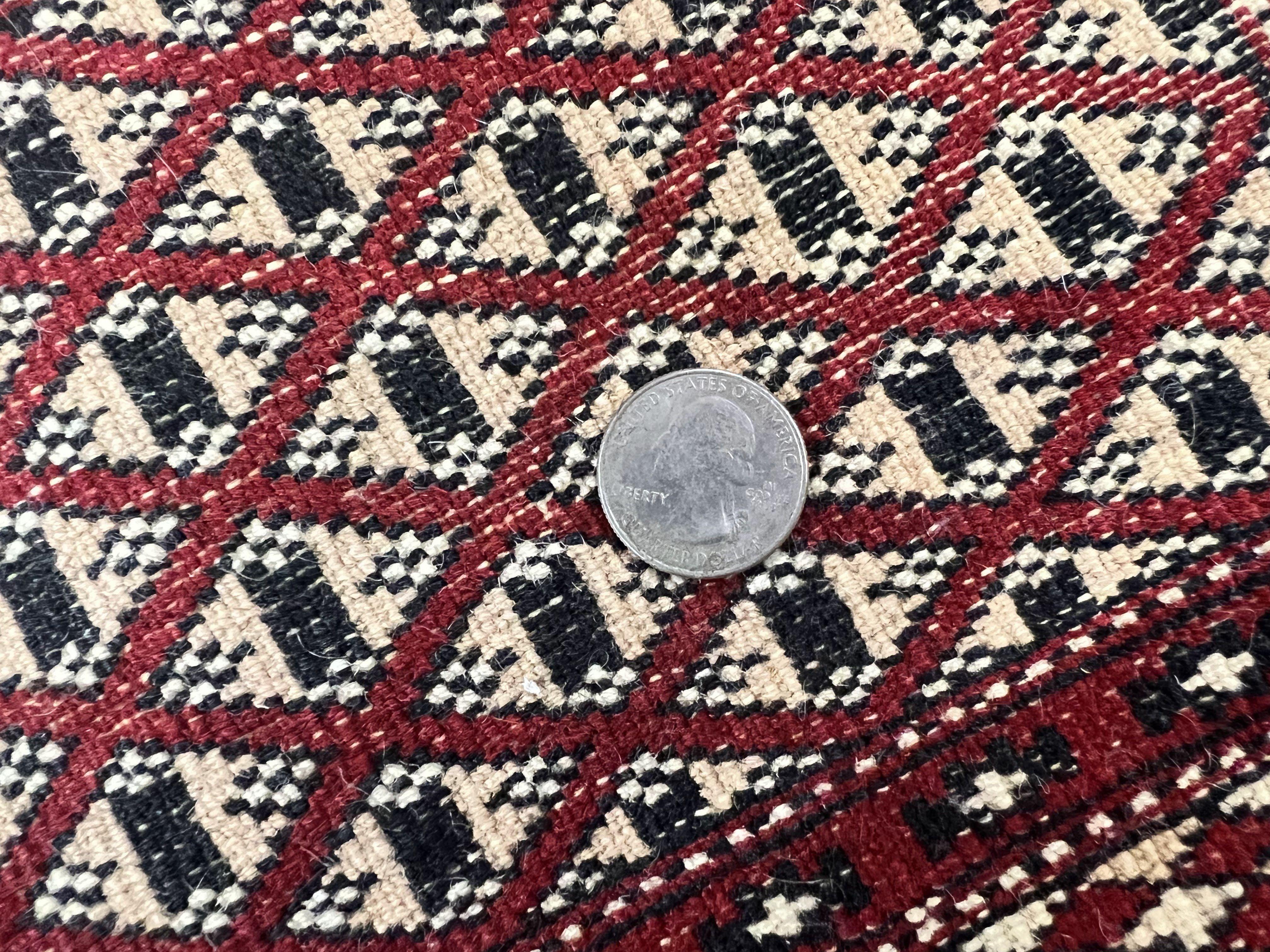 Pakistani Turkoman Bokhara Rug 6x9, Fine Wool Vintage Hand Knotted Handmade Yamud Oriental Carpet 6 x 9, Red Turkoman Rug, Tribal Rug - Jewel Rugs