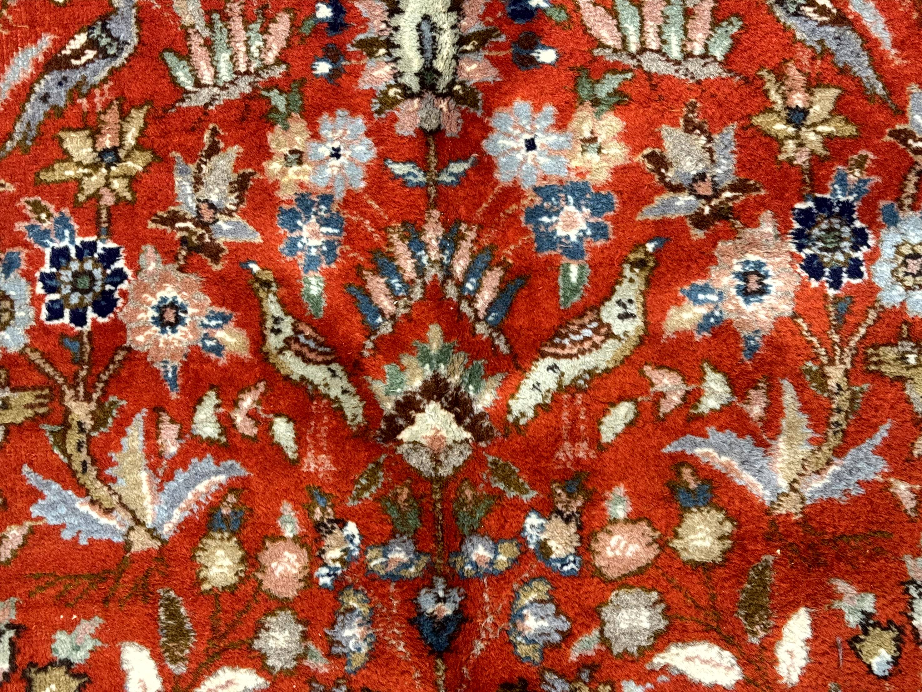 Persian Tabriz Rug 6x10, Burnt Orange and Tan, Animal Pictorials, Deer, Floral, Taba Tabae Carpet - Jewel Rugs