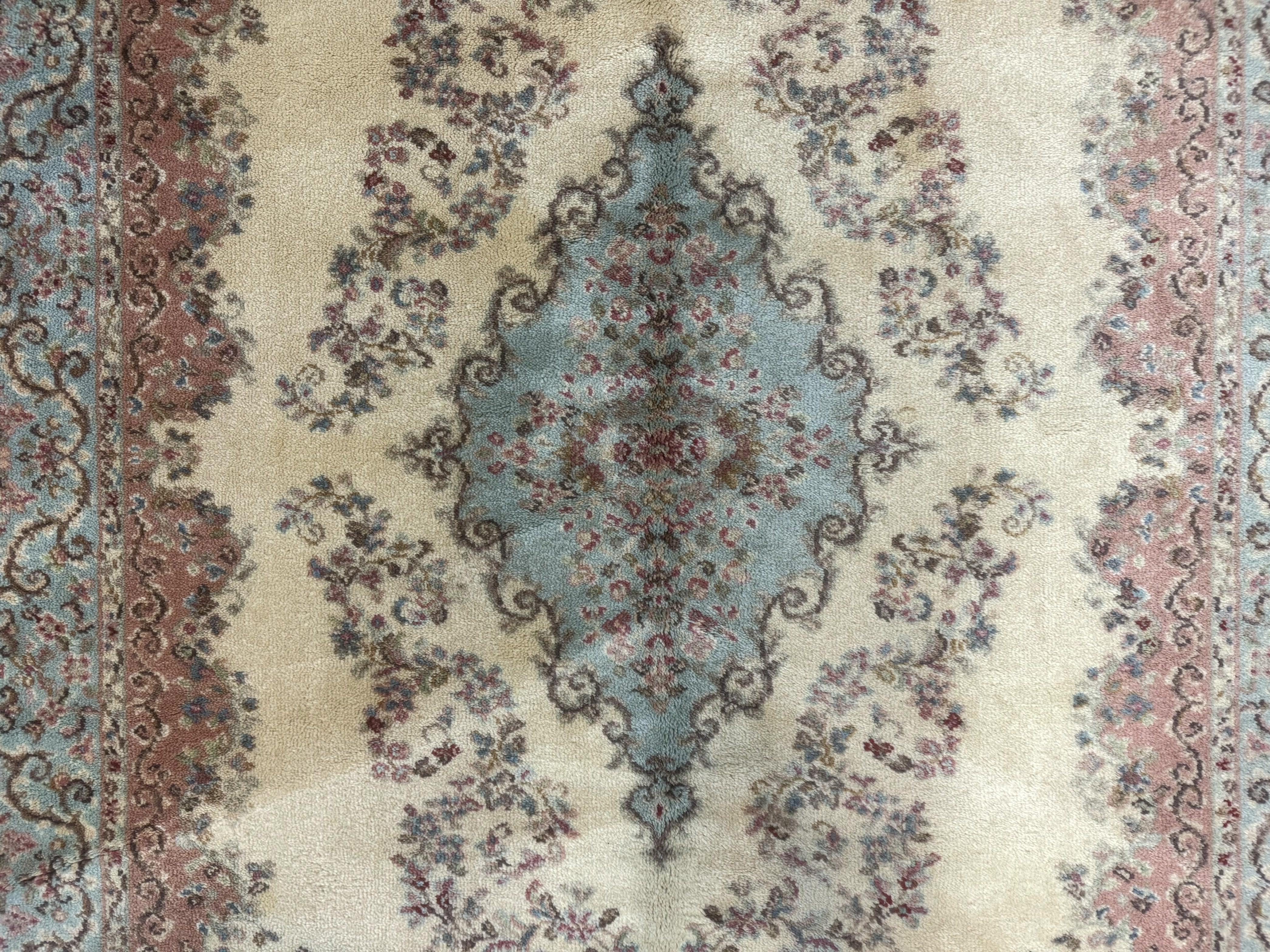 Karastan Rug 4x6, Pastel Ivory Kirman Rug #784, Wool Karastan Carpet, Original 700 Series, Vintage Karastan Area Rug, Discontinued - Jewel Rugs