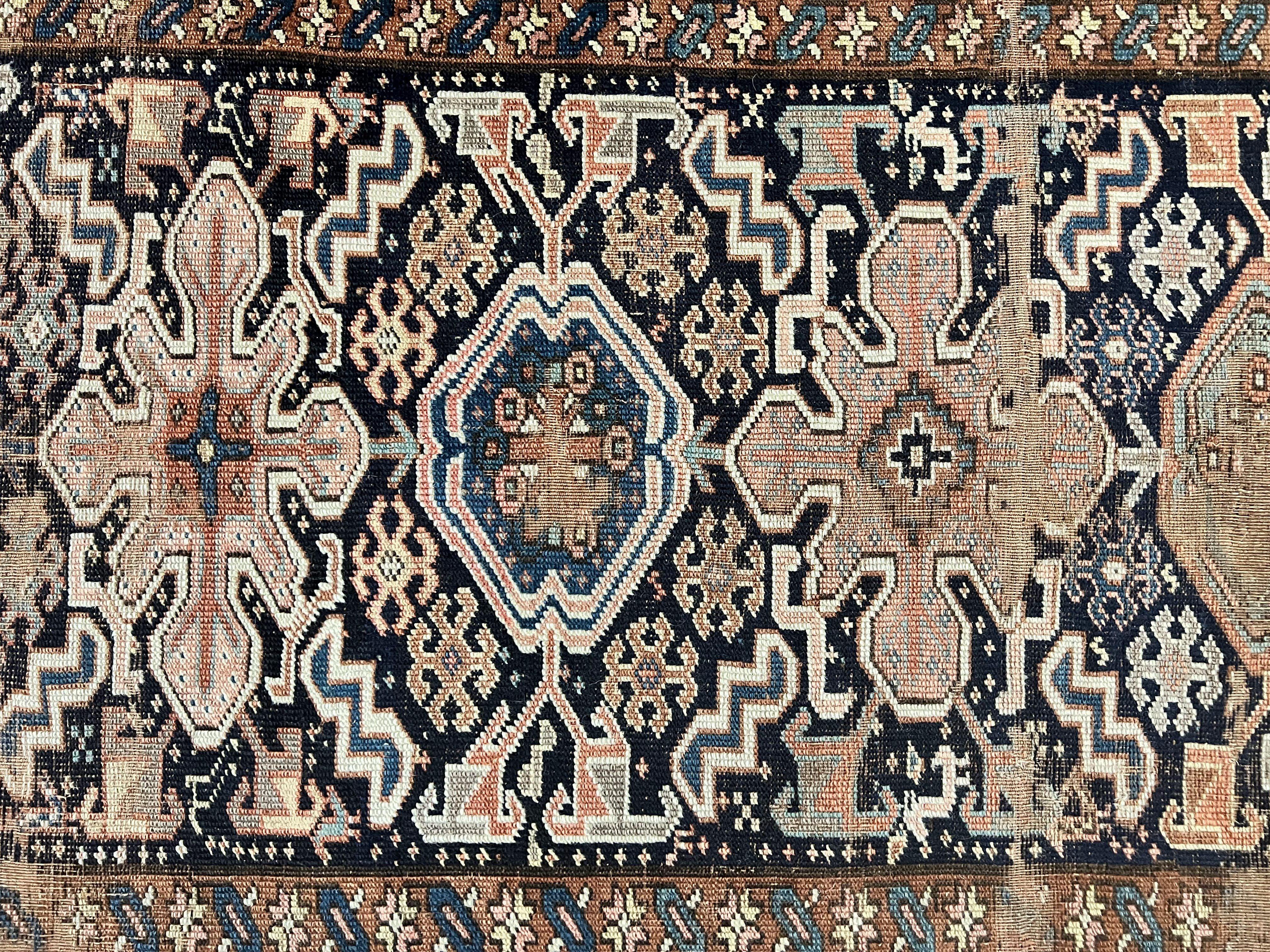 Antique Persian Tribal Runner Rug 4.6 x 9.8, Kurdish Runner, Rug for Hallway or Kitchen, 1920s Carpet, Wool Handmade Rug - Jewel Rugs