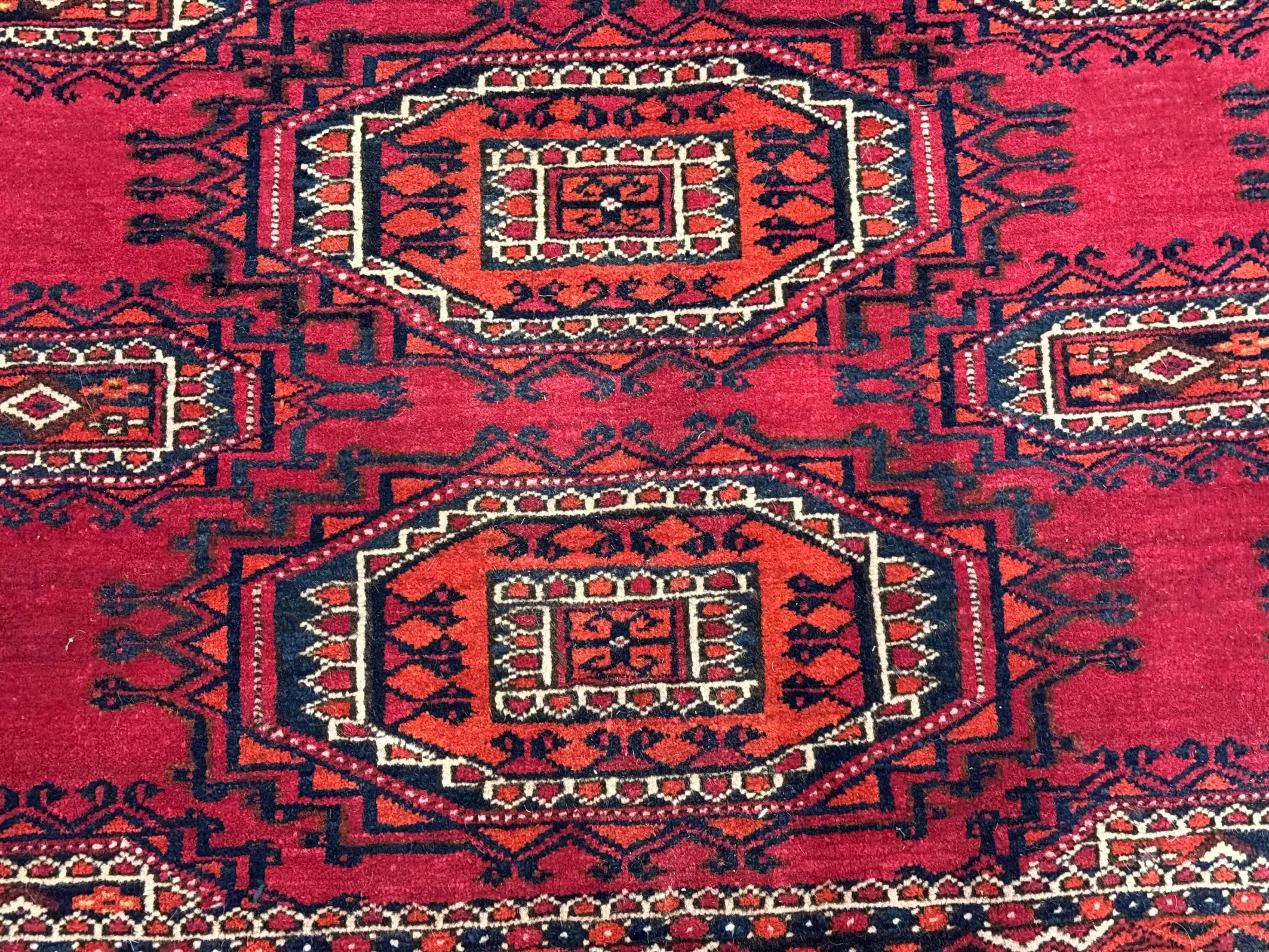 Antique Turkoman Salor Rug, Turkoman Textile, Fine 400 KPSI, Red, Persian Tribal Rug - Jewel Rugs