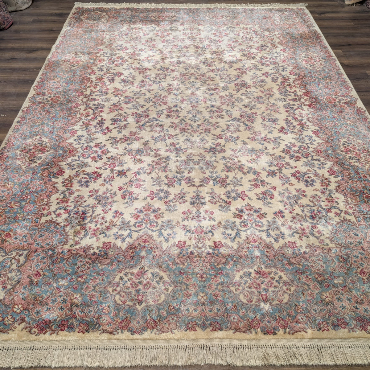 Karastan Rug 8.8 x 12 Ivory Kirman #788, Wool Pile, Original 700 Serie ...