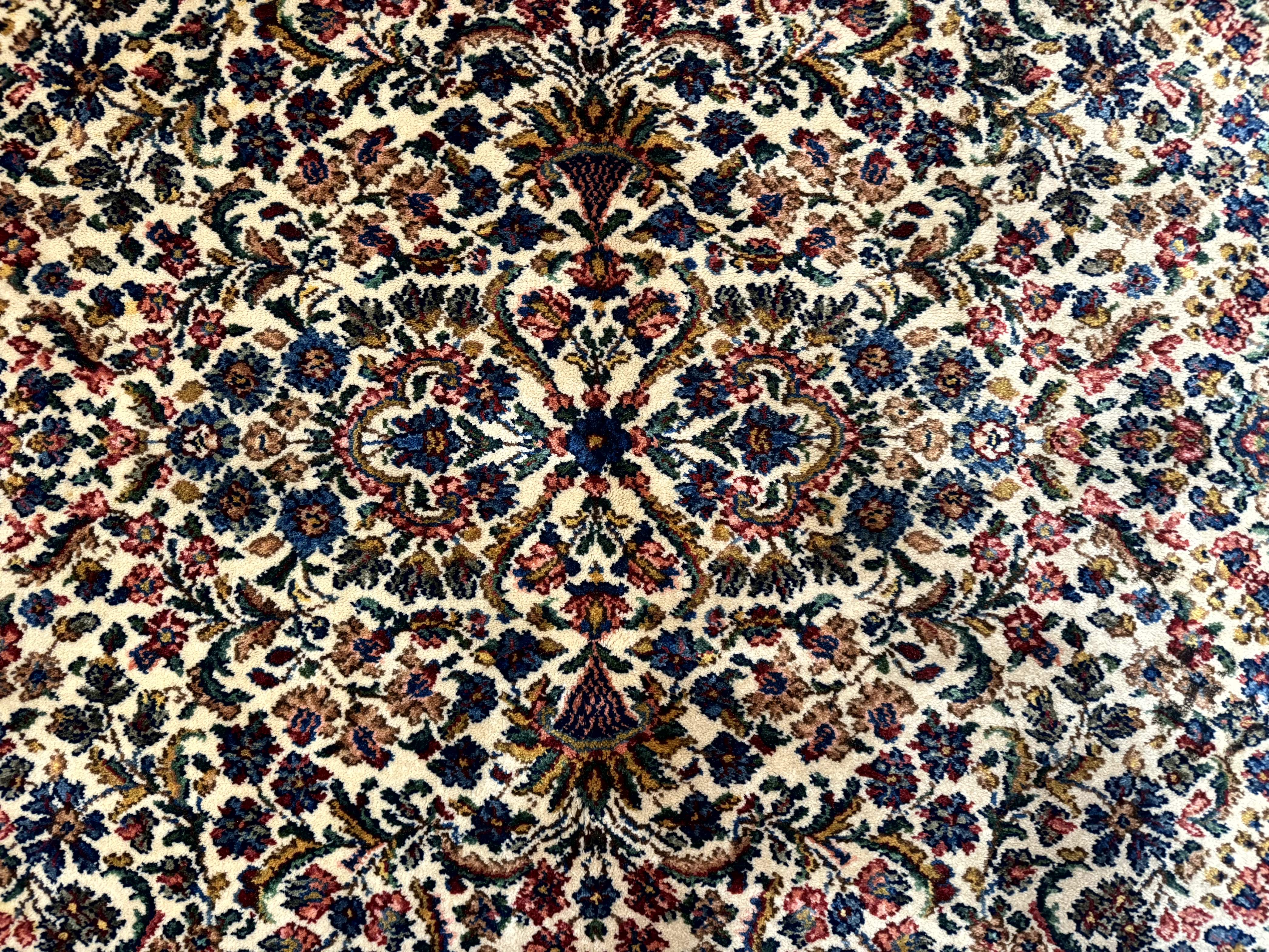 Karastan Rug 6x9 Wool Floral Kirman Rug #742 - Jewel Rugs