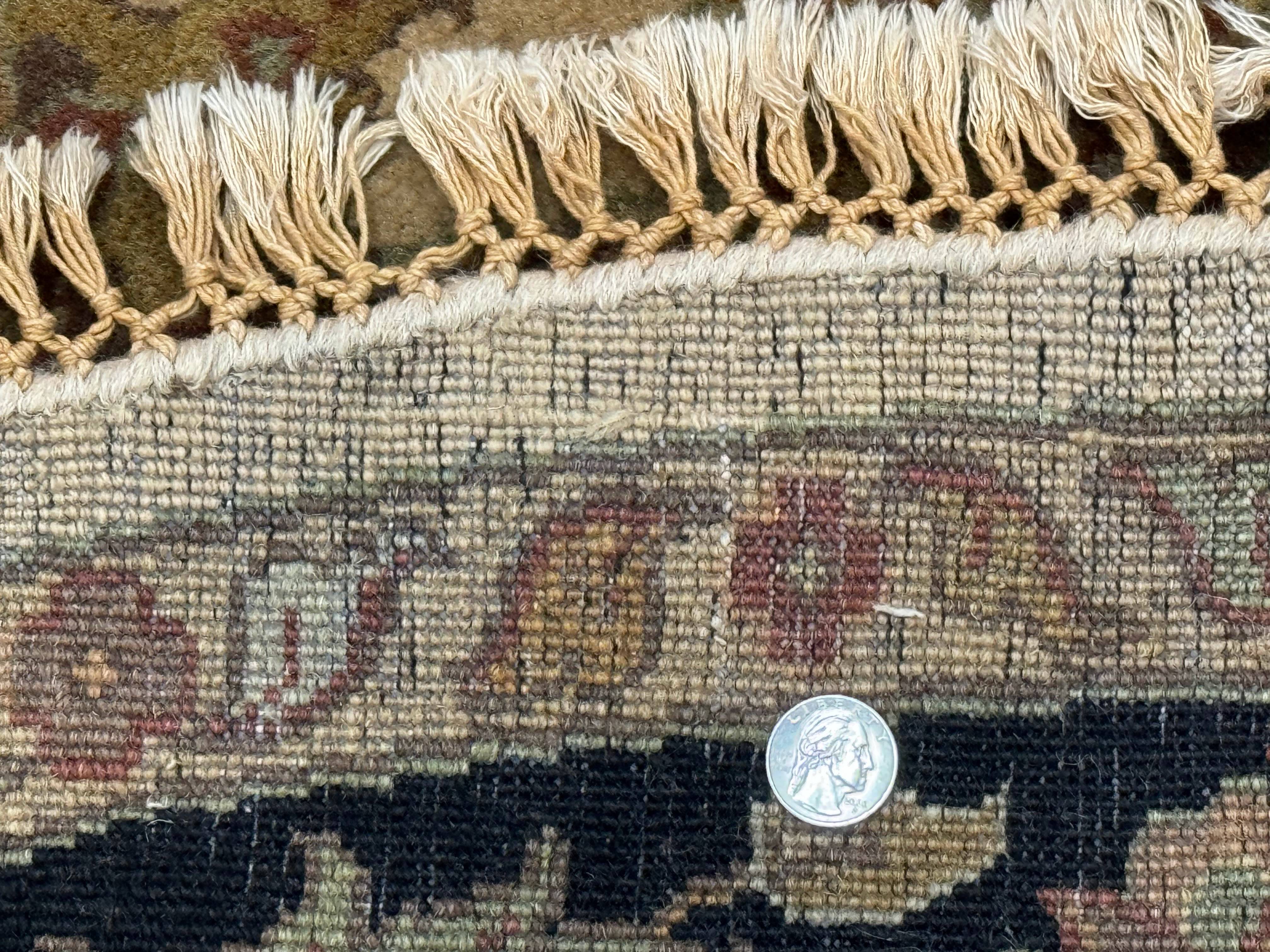 Indo Mahal Round Rug 8x8, Wool Handmade Indian Carpet - Jewel Rugs