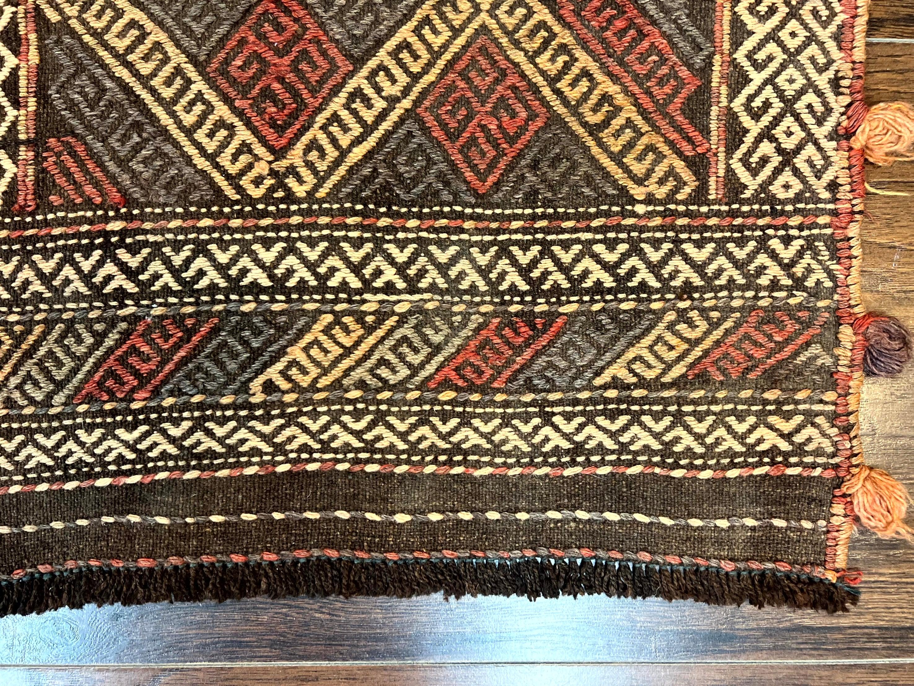 Tribal Runner Rug 2x8, Pakistani Turkoman Runner, Wool Handmade Vintage Rug - Jewel Rugs