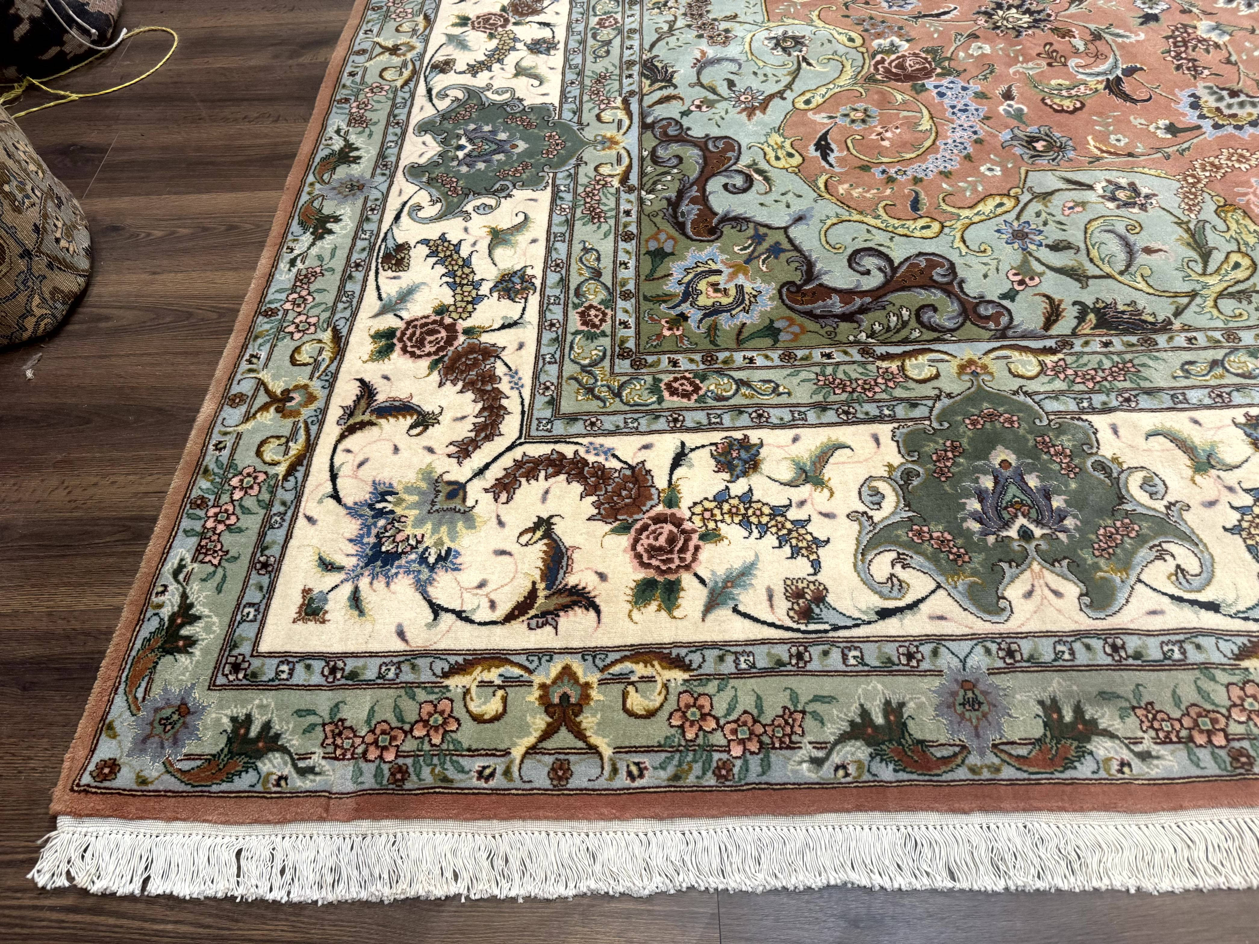 Palace Size Persian Tabriz Rug 12x17, Medallion Carpet, Fine 250 KPSI, Stunning - Jewel Rugs