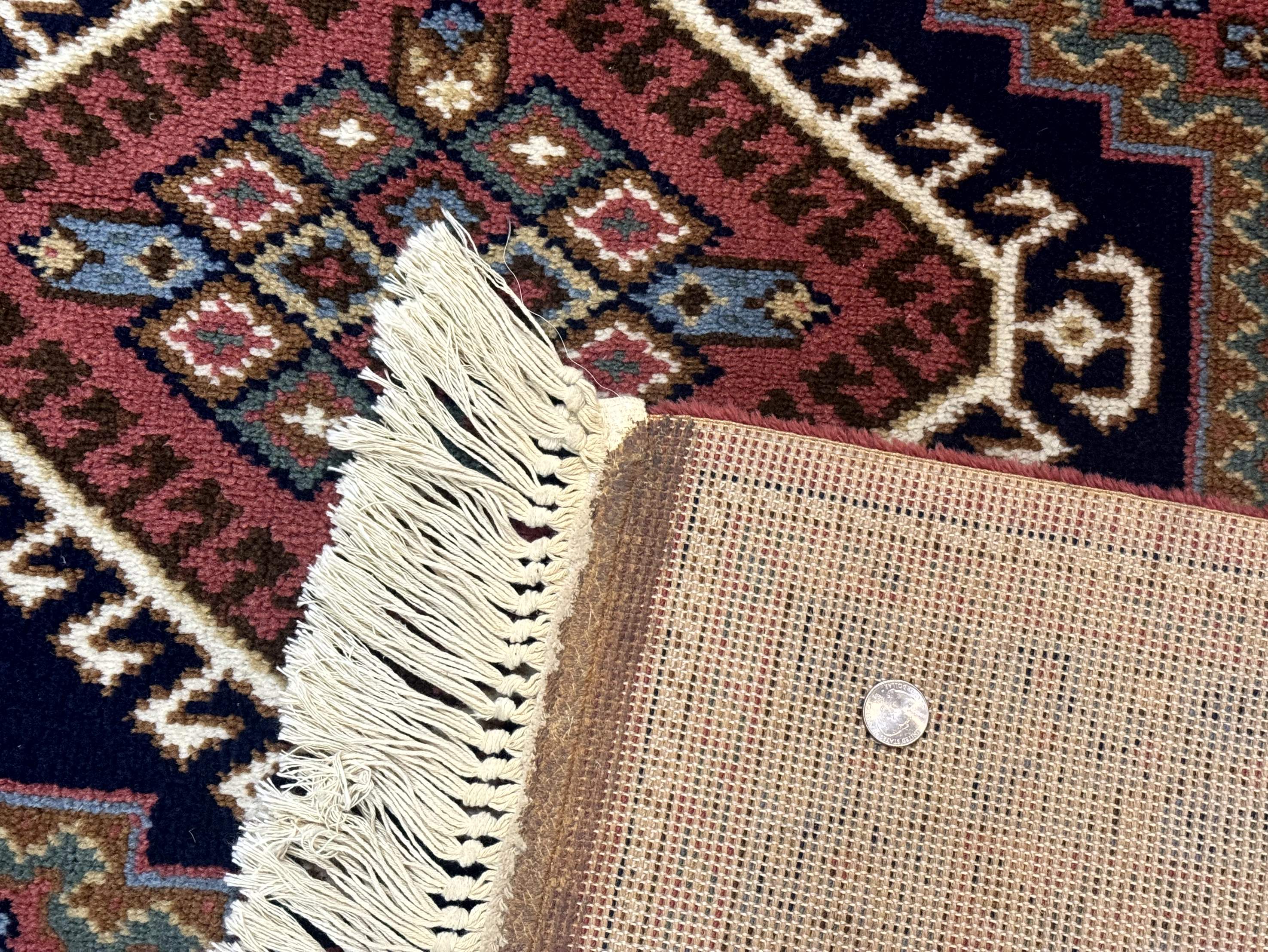 5x7 Persian Tribal Design Rug, Wool, Geometric Medallions, Vintage, Power Loomed - Jewel Rugs