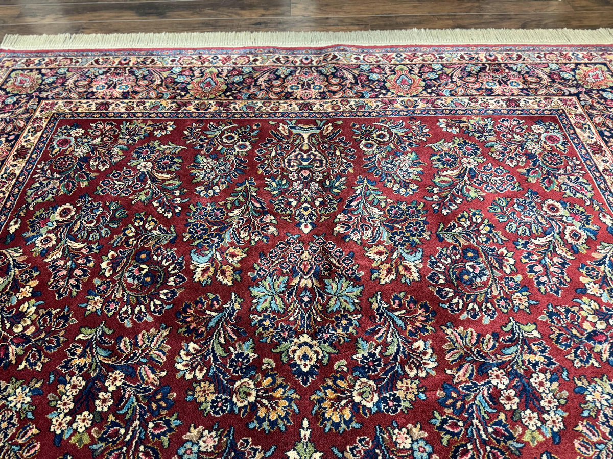 Karastan Rug 8.8 x 12 Red Sarouk #785, Vintage Discontinued Karastan R ...